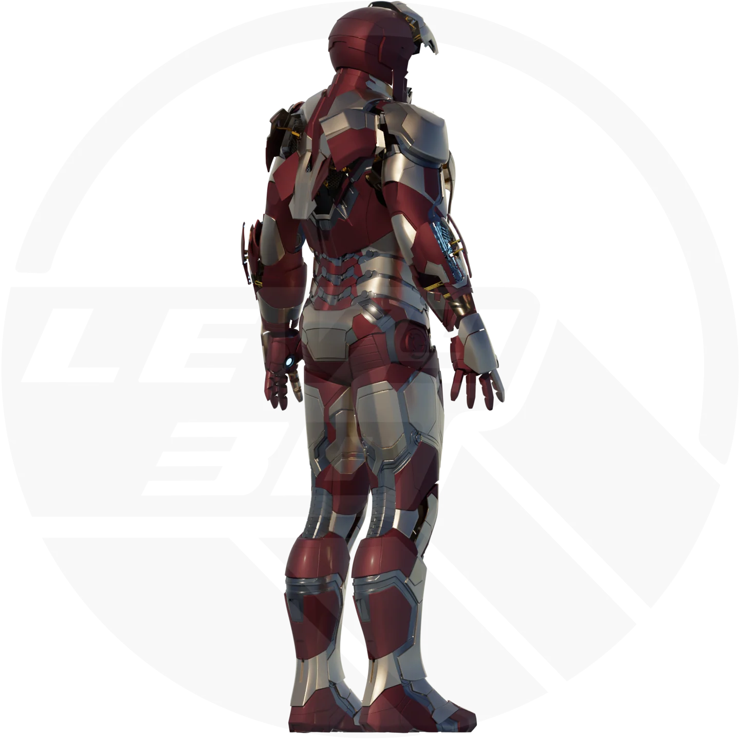 MK42 Full Suit Motorized 3D Printable Model - Image 6