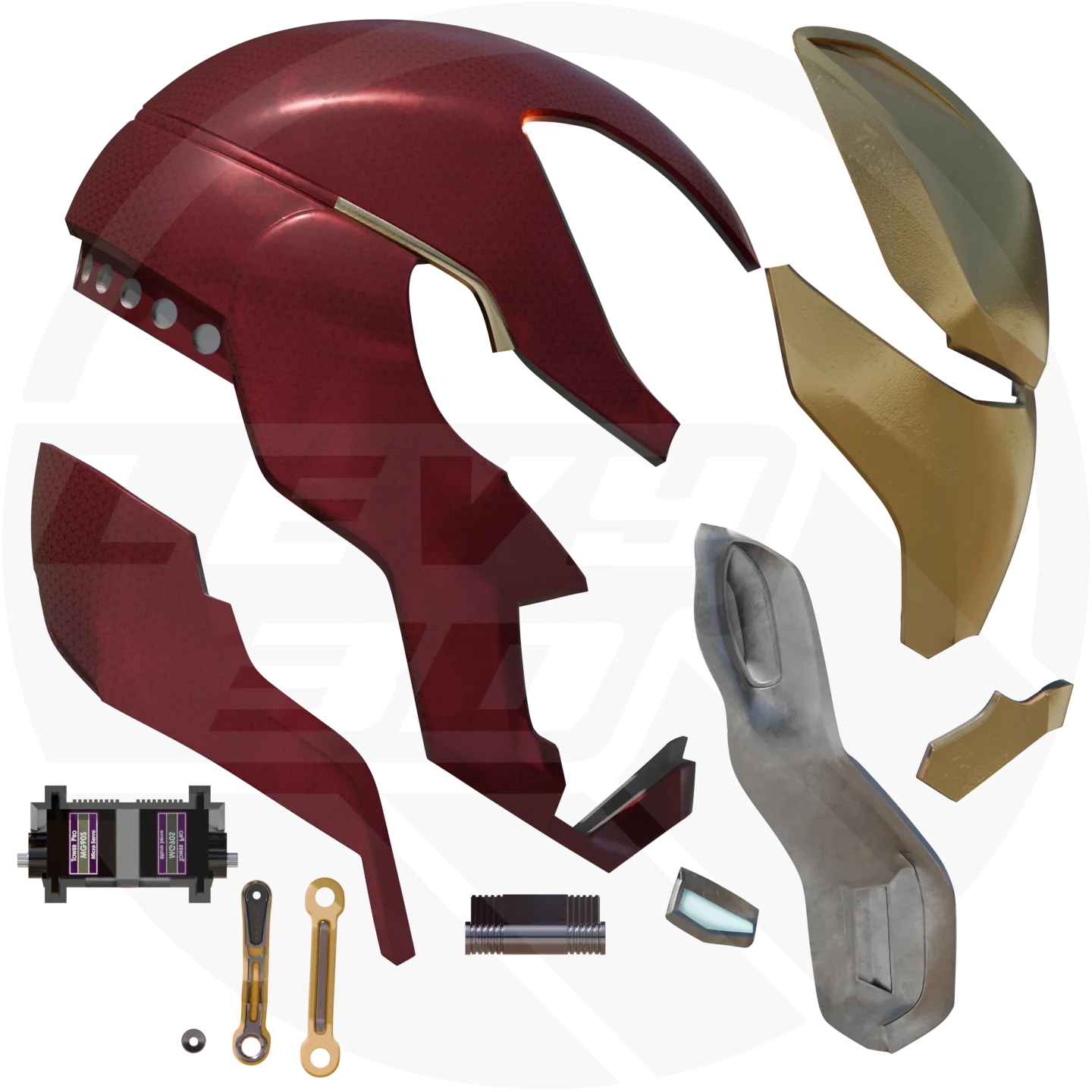 Mk50 Motorized Helmet 3D Model - Image 2