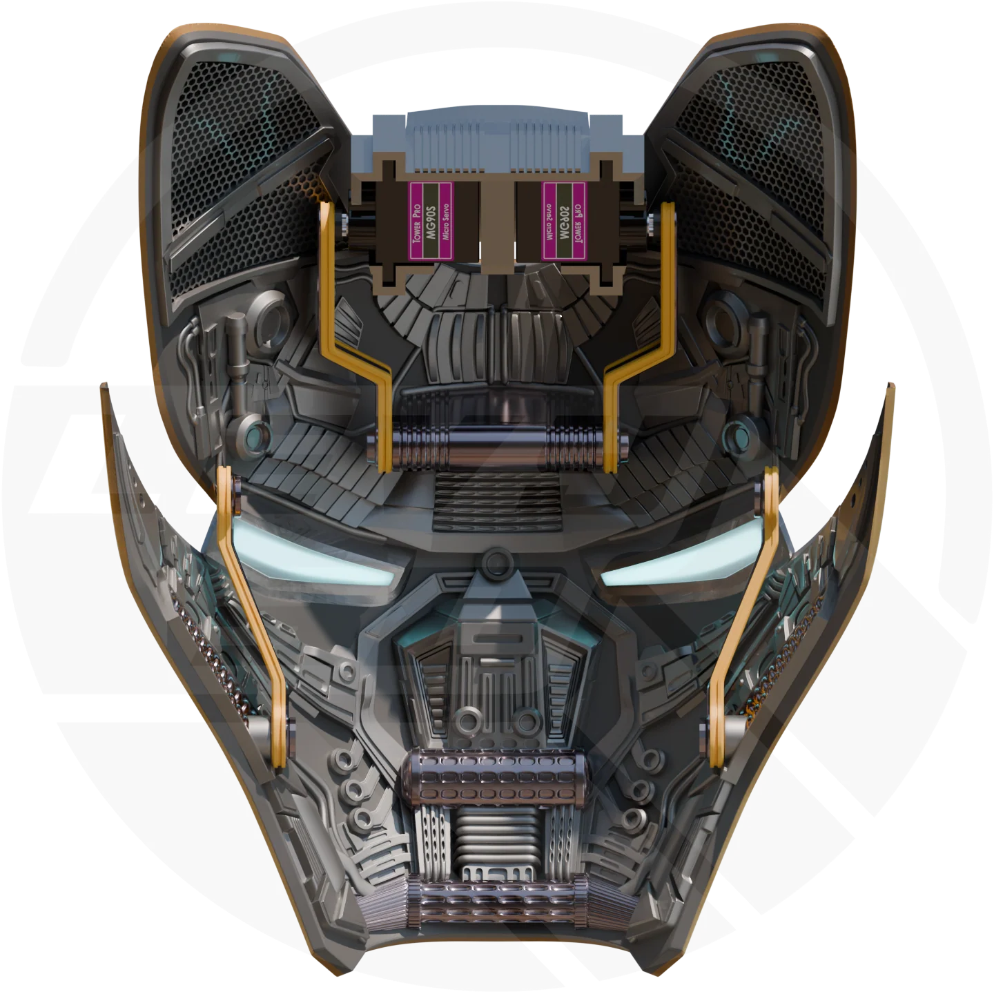Mk50 Motorized Helmet 3D Model - Image 9