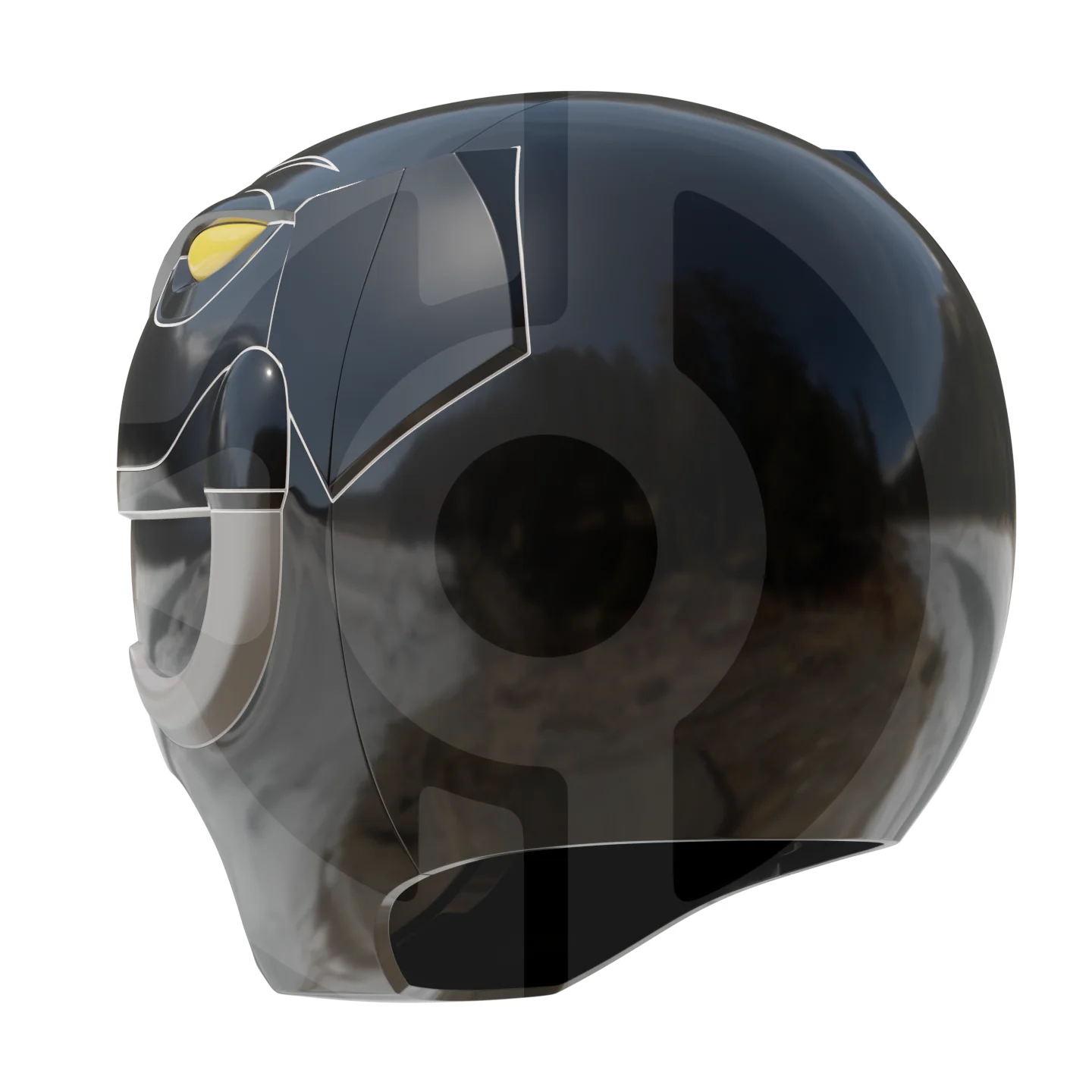 MMPR Black Ranger Helmet File - Image 5