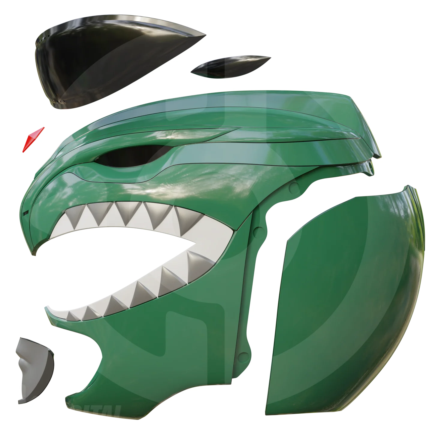 MMPR Green Ranger Helmet File - Image 2