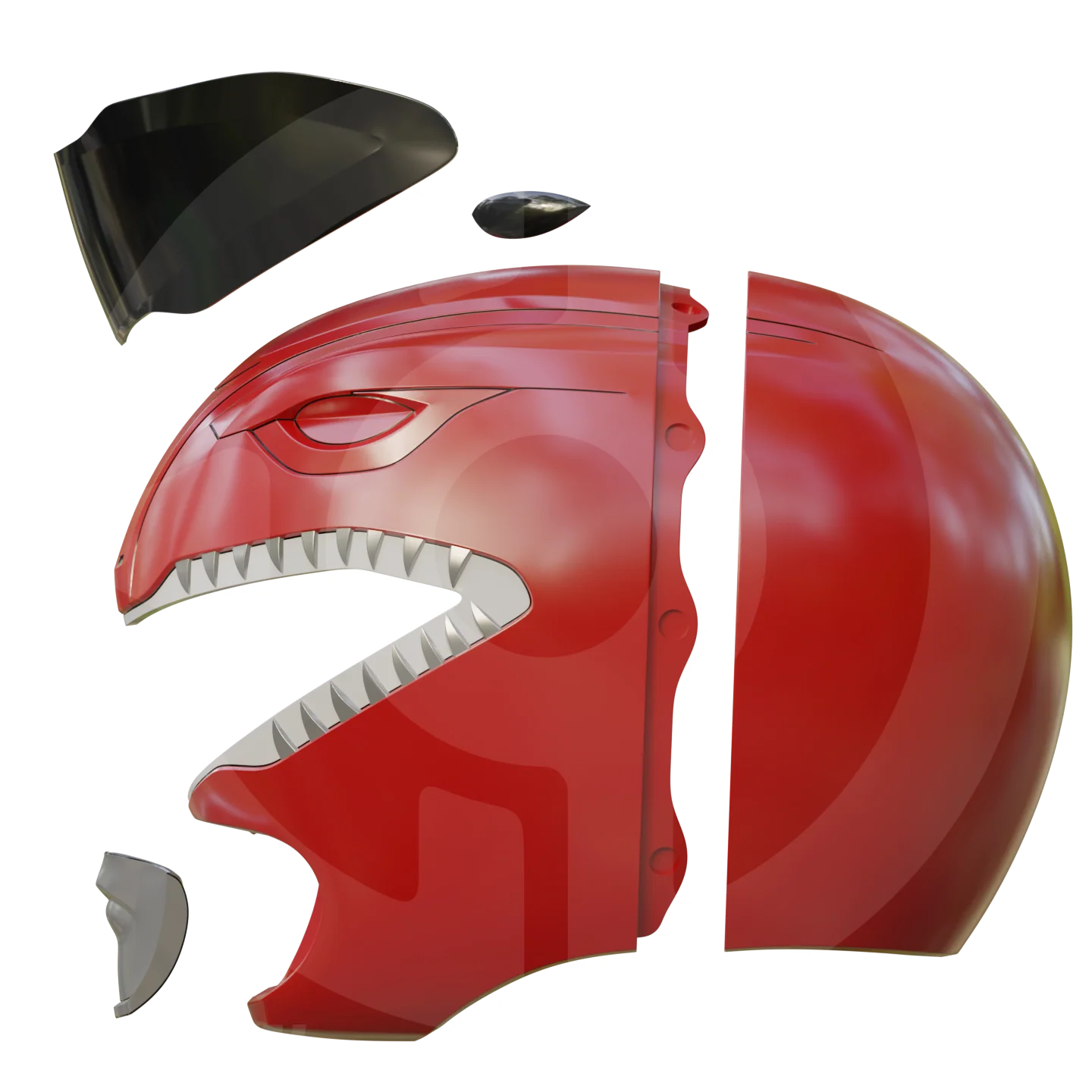 MMPR Red Ranger Helmet File - Image 2