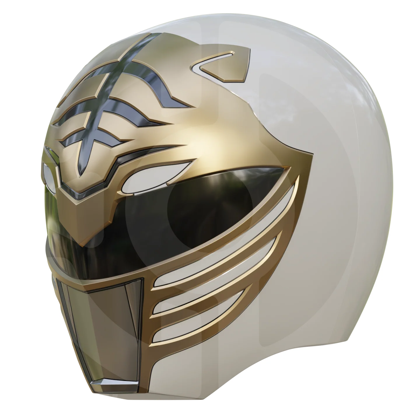 MMPR White Ranger Helmet File - Image 3