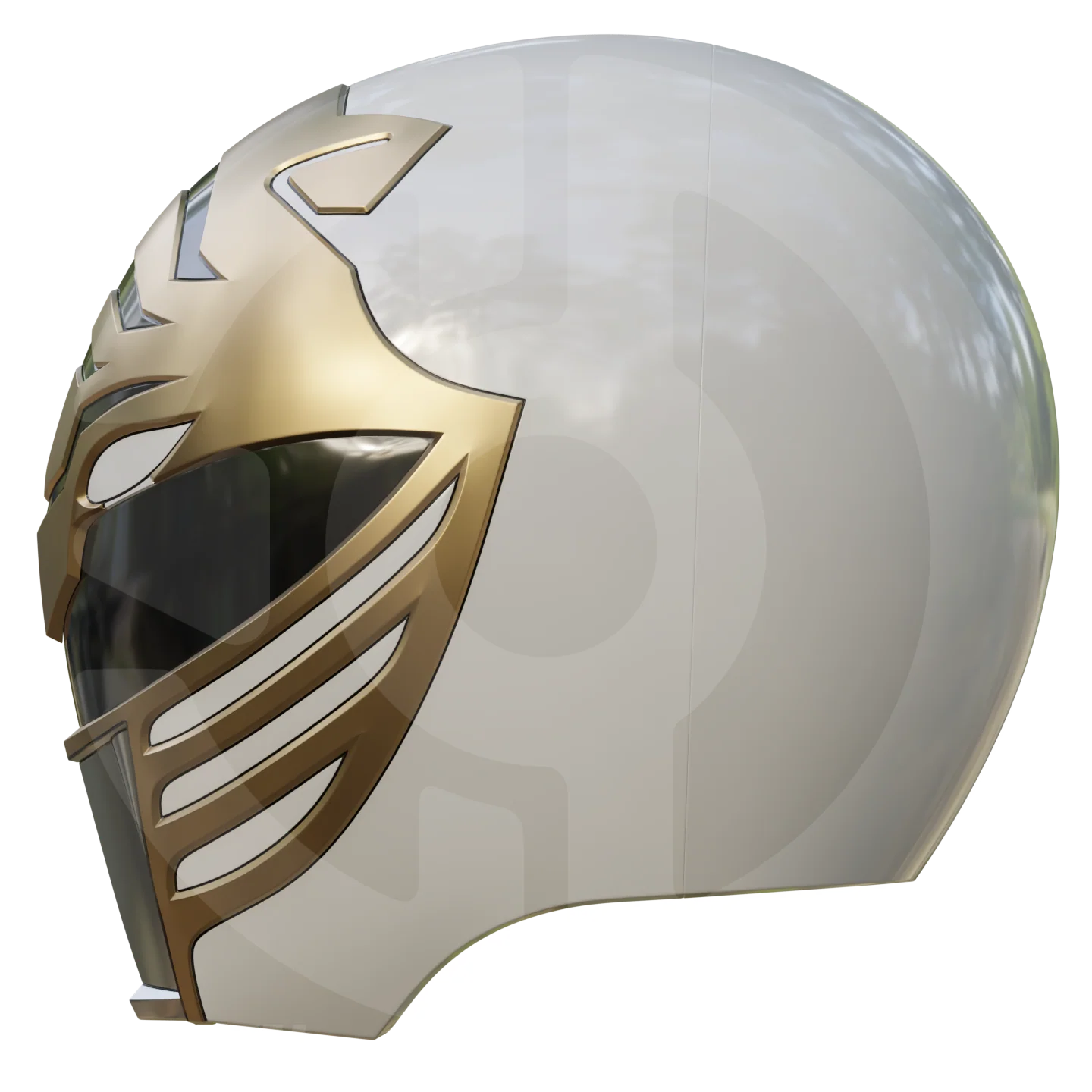 MMPR White Ranger Helmet File - Image 4