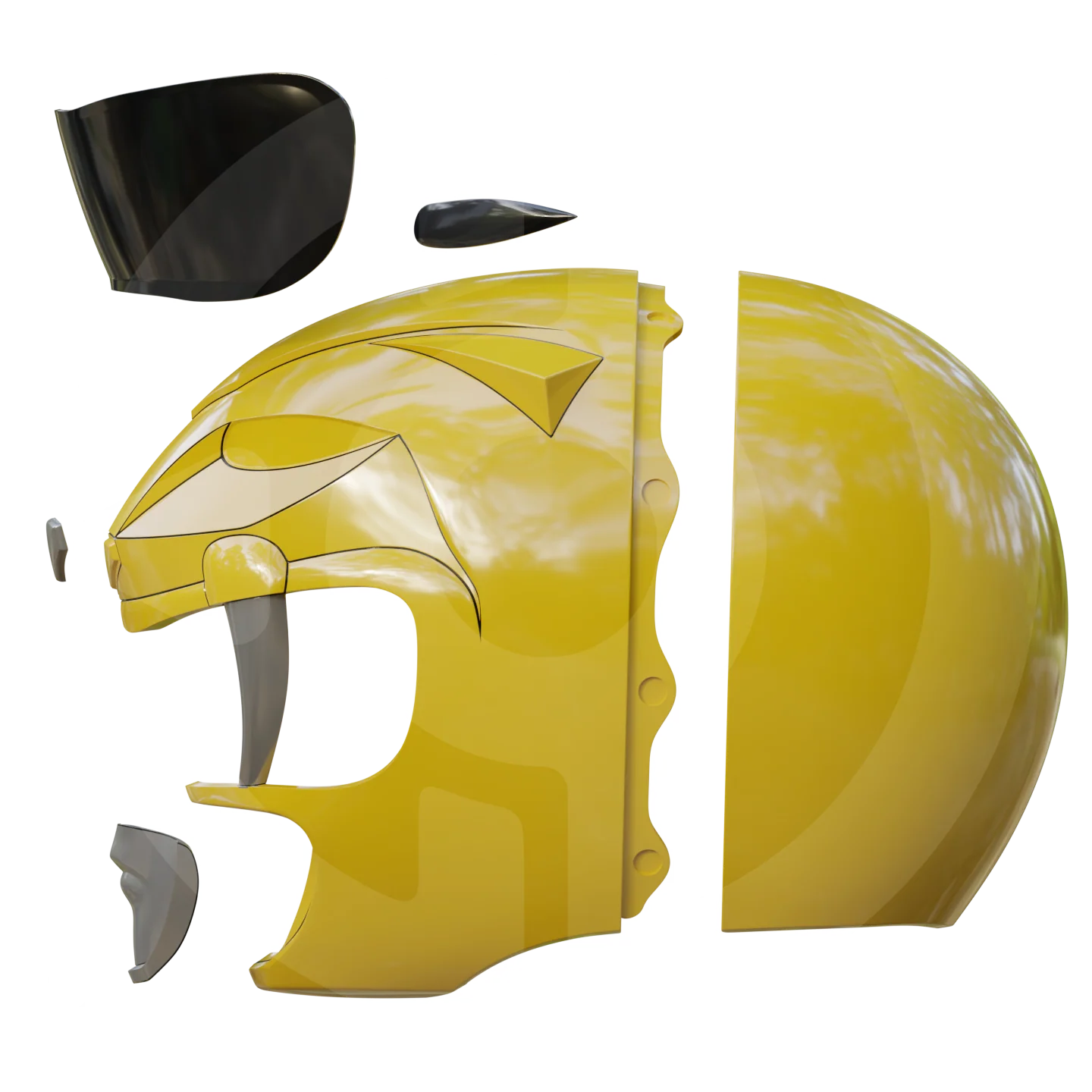 MMPR Yellow Ranger Helmet File - Image 2