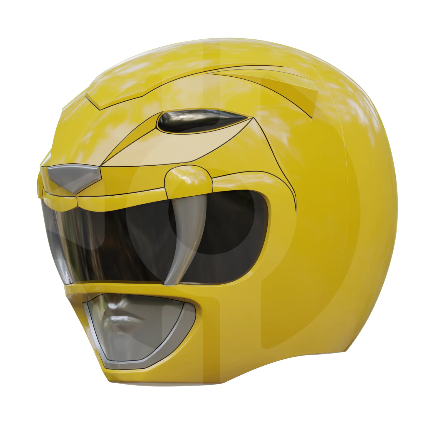 MMPR Yellow Ranger Helmet File - Image 3