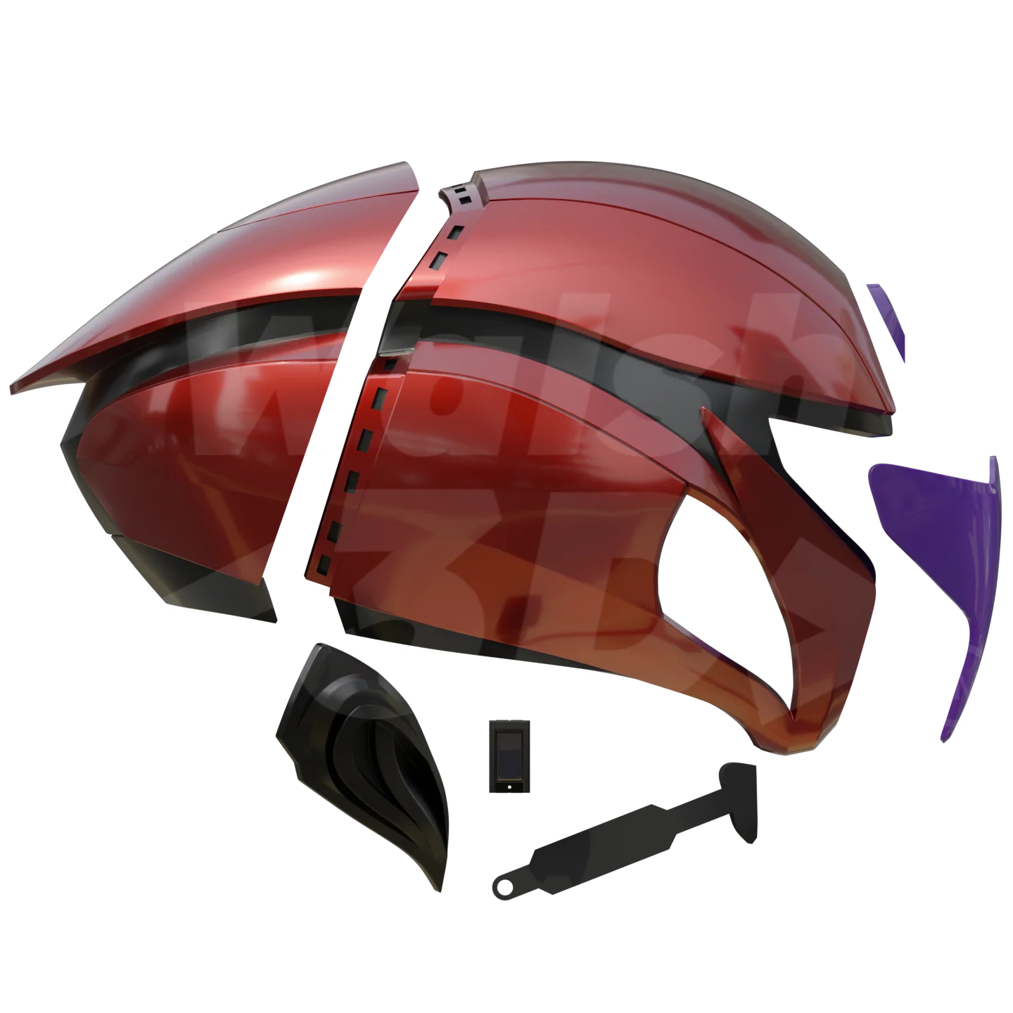 Motorized Alien Bounty Hunter Helmet [3D Print Model] - Image 2