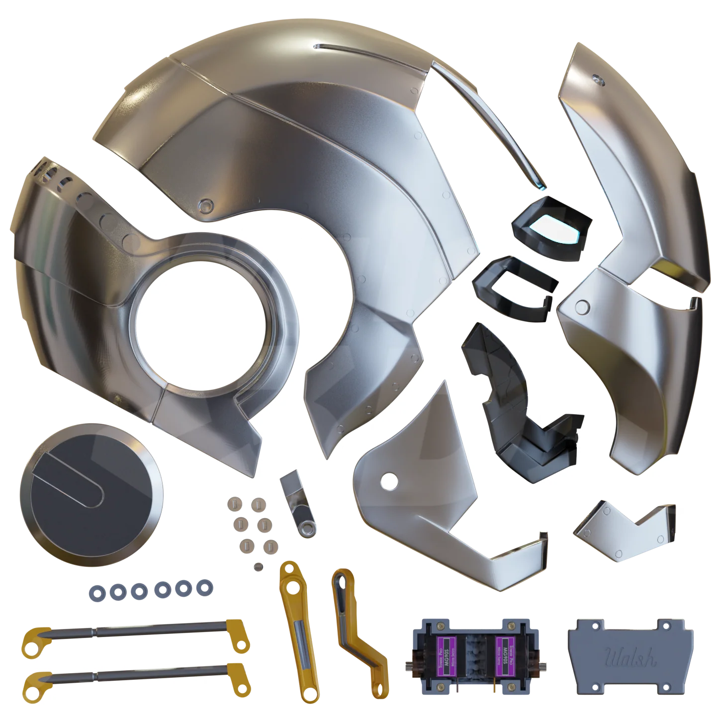 Motorized Mark 2 V4 Helmet 3D Print Model - Image 2