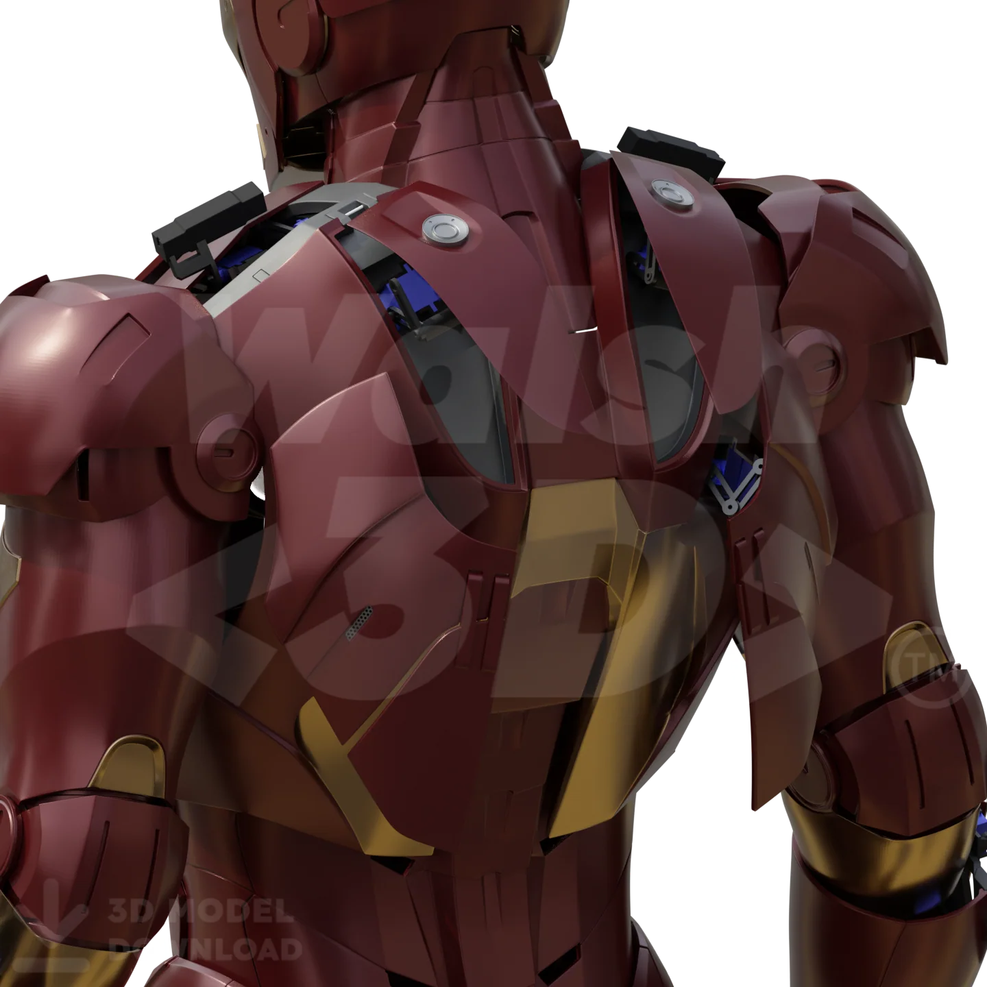 Motorized Mark 3 Suit 3D Printable Model - Image 11