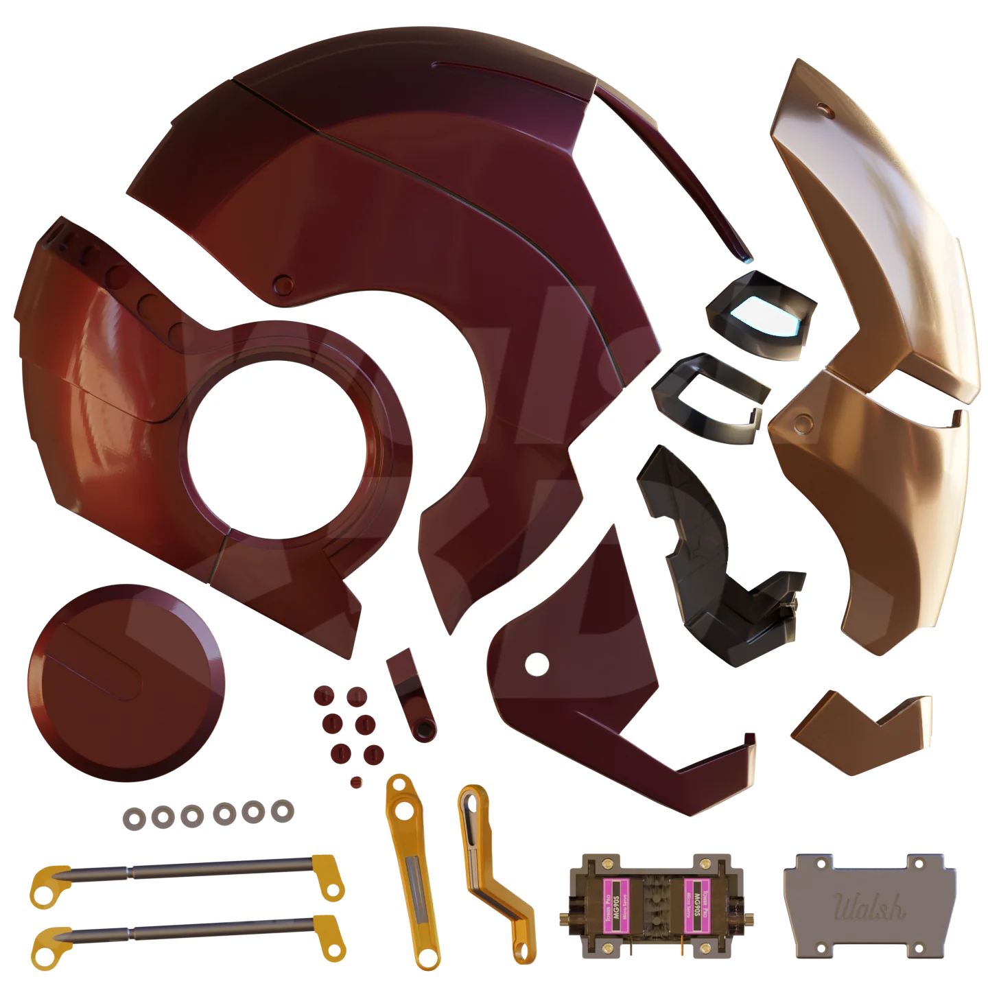Motorized Mark 3 V4 Helmet 3D Print Model - Image 2