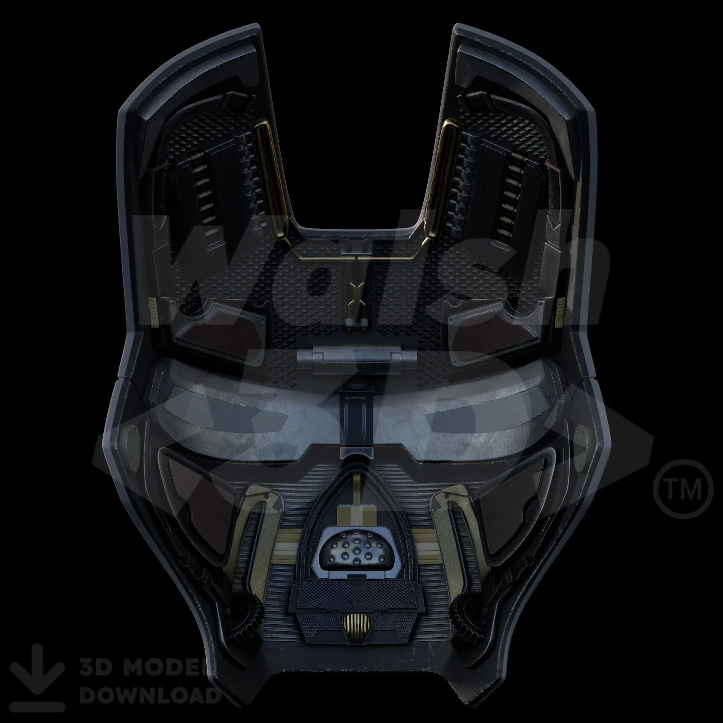 Motorized Mark 3 V4 Helmet 3D Print Model - Image 3