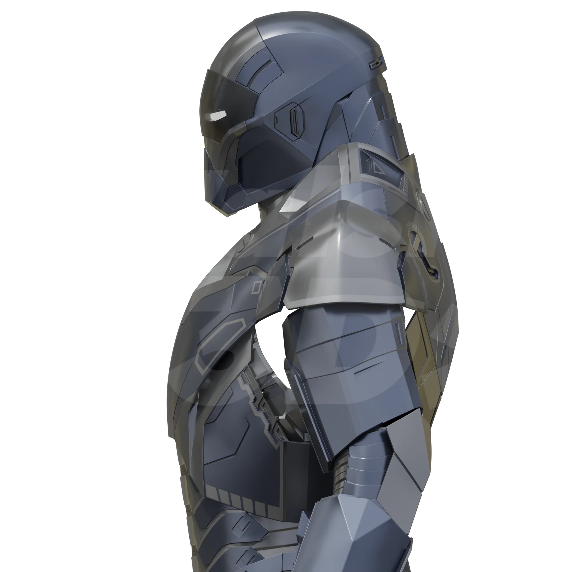 Motorized Mark 40 Shotgun Full Suit [3D Print Model] - Image 8