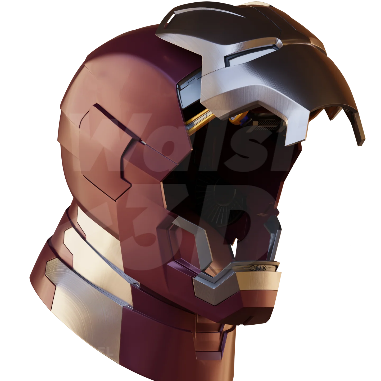Motorized Mark 42 / 43 V2 Helmet 3D Print Model - Image 8