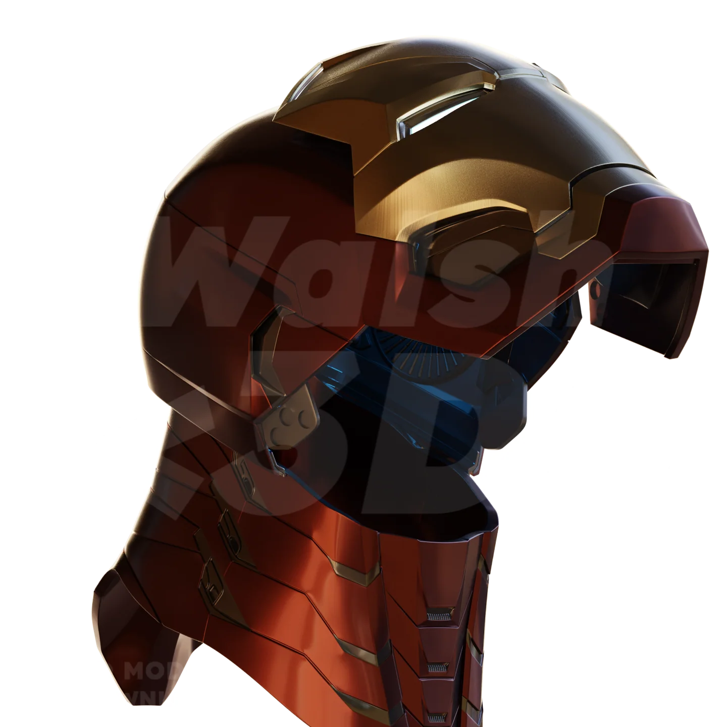 Motorized Mark 46 / 47 V3 Helmet 3D Print Model - Image 8