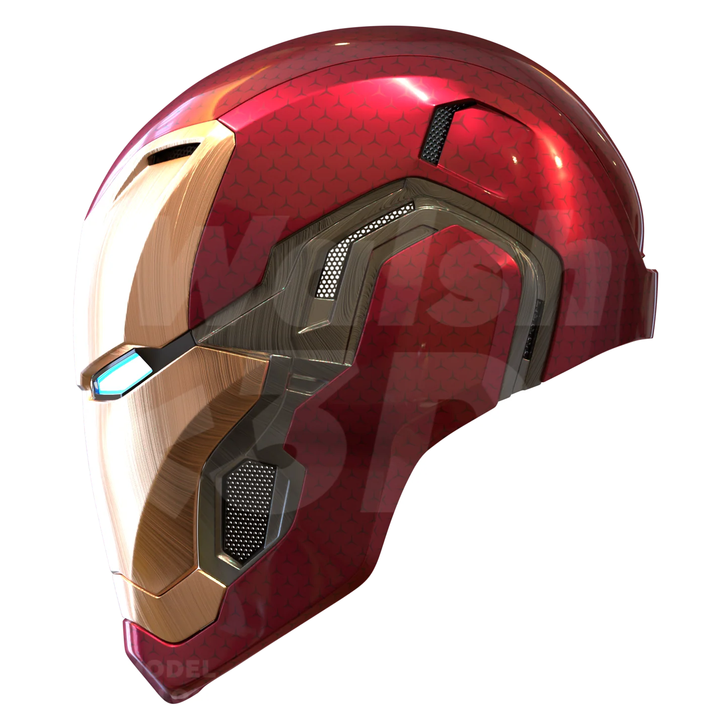 Motorized Mark 80 V3 Helmet 3D Print Model - Image 10