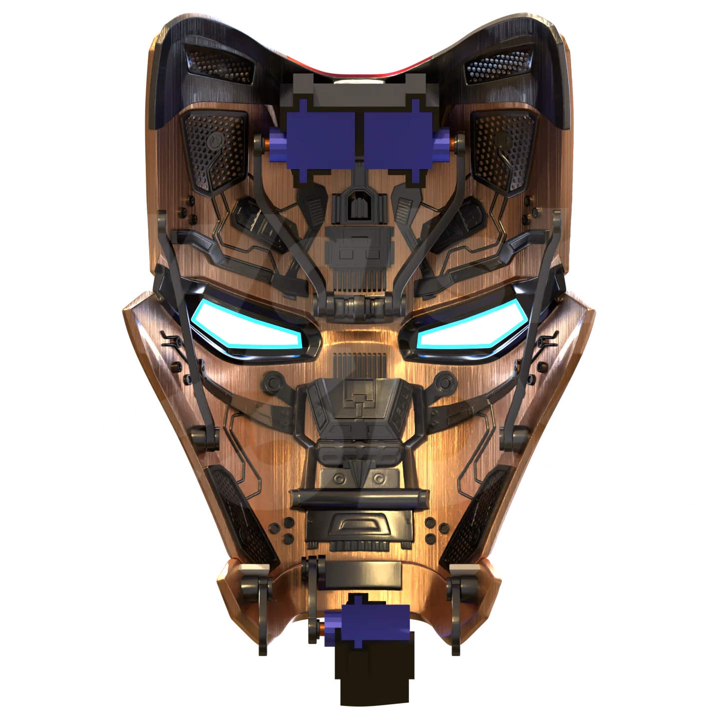 Motorized Mark 80 V3 Helmet 3D Print Model - Image 3