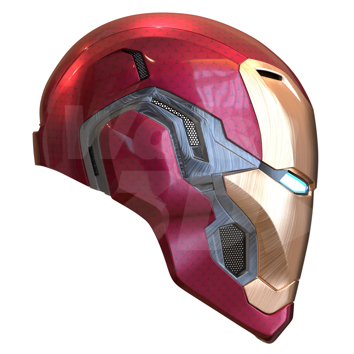 Motorized Mark 80 V3 Helmet 3D Print Model - Image 8
