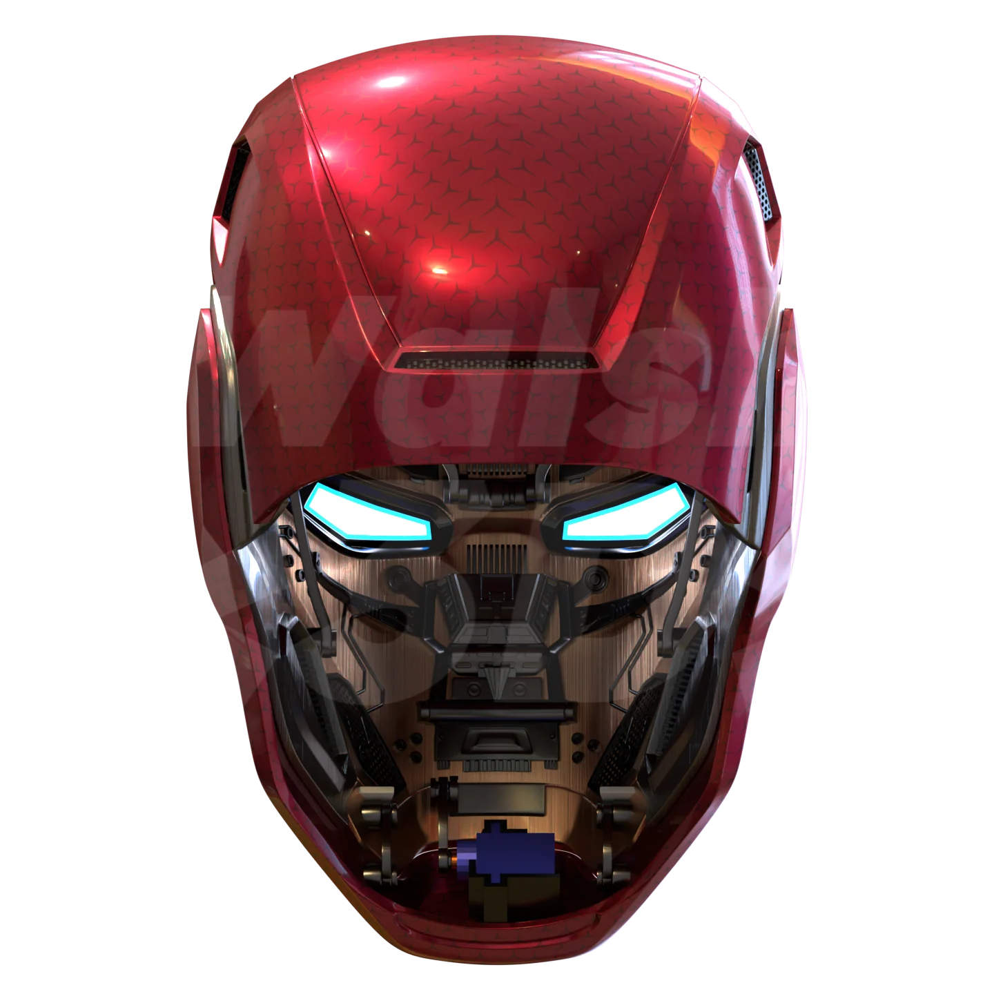 Motorized Mark 80 V3 Helmet 3D Print Model - Image 9