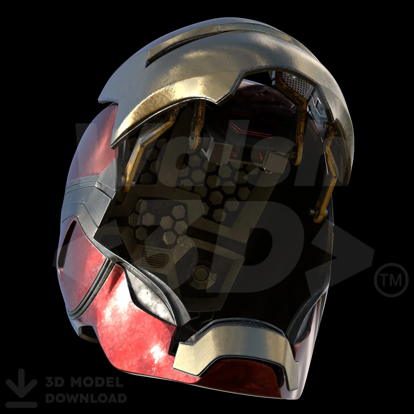 Motorized Mark 85 V5 Helmet 3D Print Model - Image 4