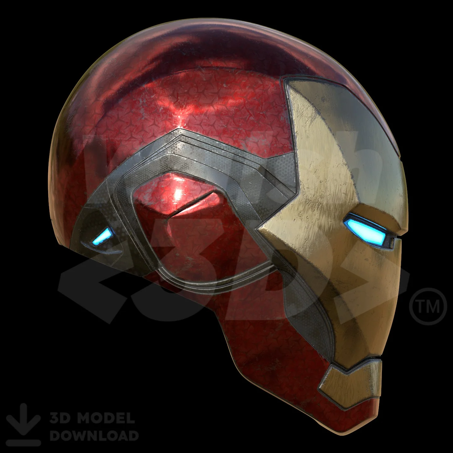 Motorized Mark 85 V5 Helmet 3D Print Model - Image 7
