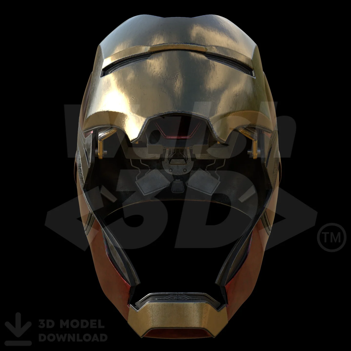 Motorized Mark 85 V5 Helmet 3D Print Model - Image 8