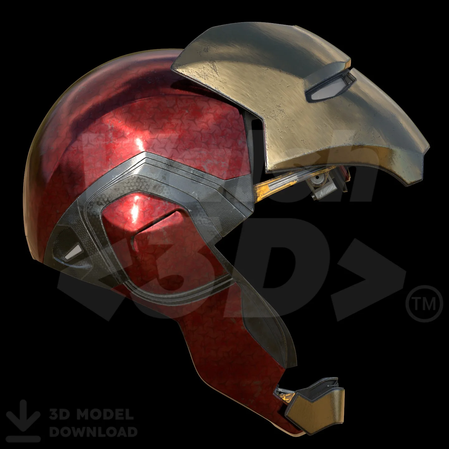 Motorized Mark 85 V5 Helmet 3D Print Model - Image 9