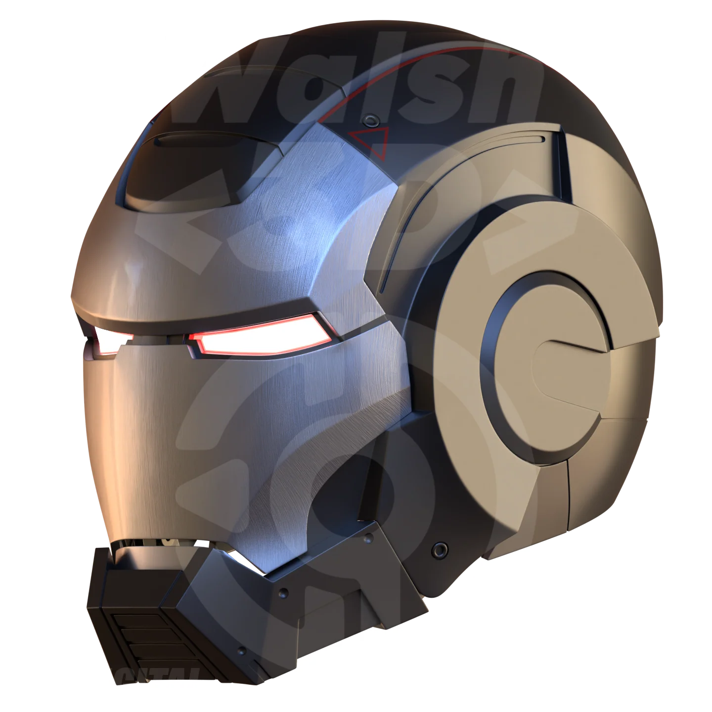 Motorized Metal Machine Mark 1 Helmet 3D Print Model - Image 11