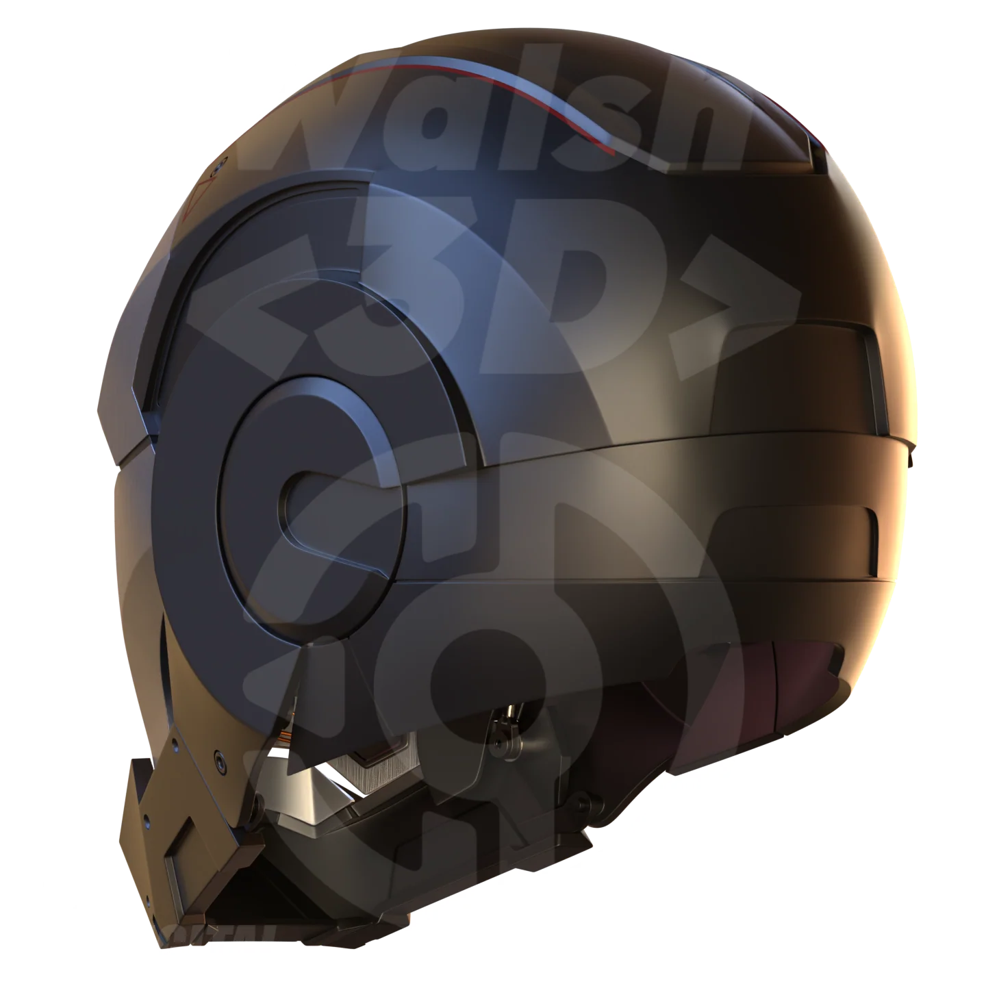Motorized Metal Machine Mark 1 Helmet 3D Print Model - Image 13