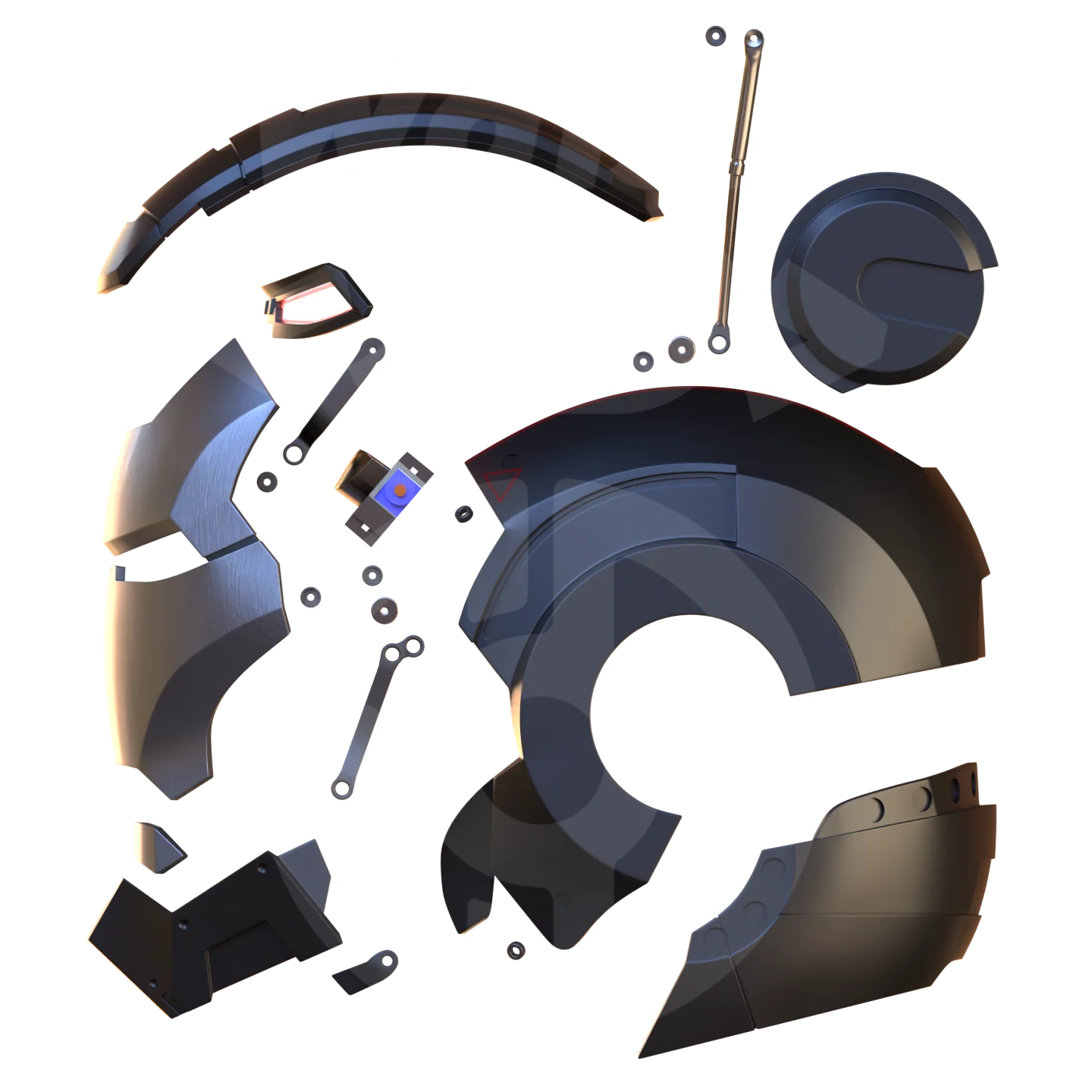 Motorized Metal Machine Mark 1 Helmet 3D Print Model - Image 2