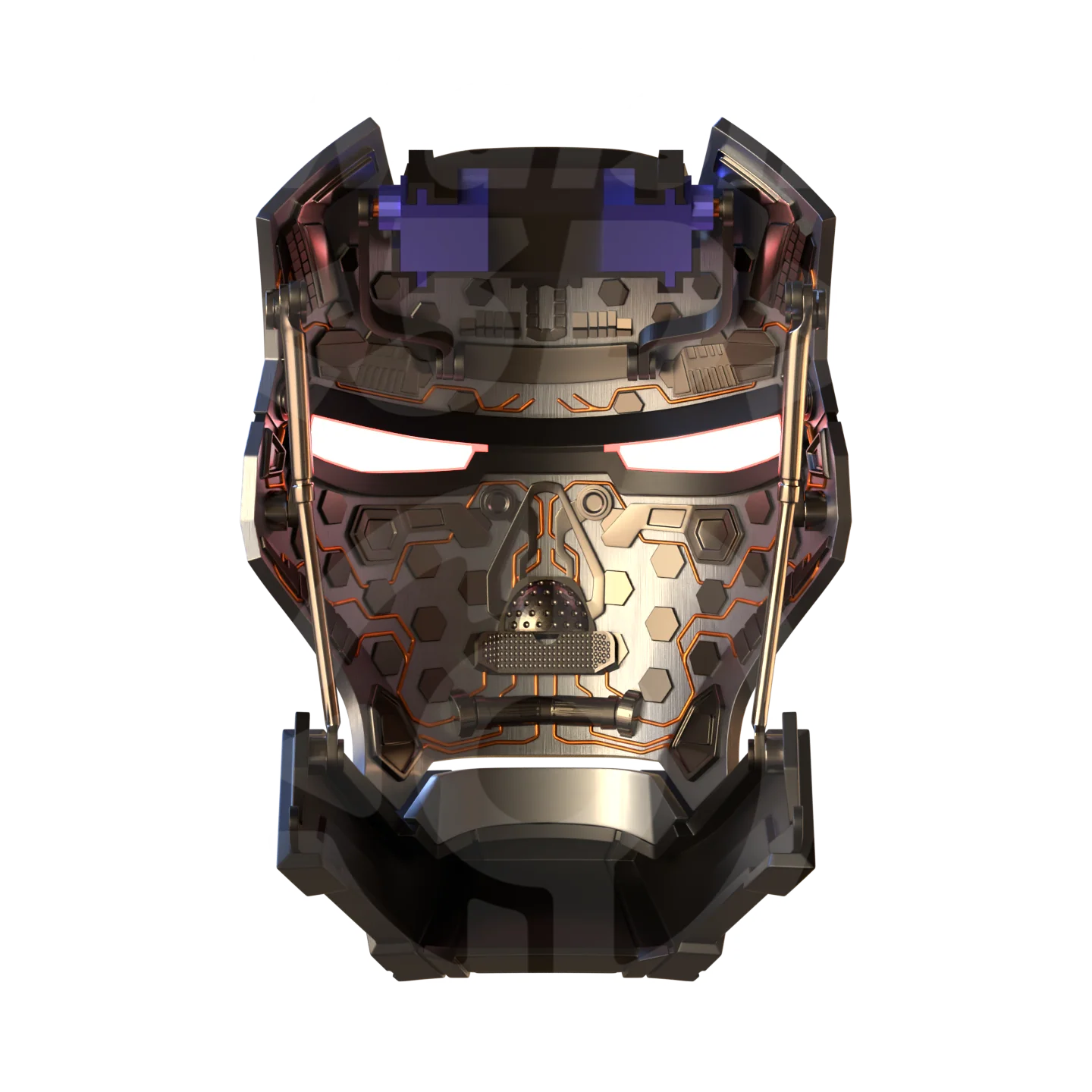 Motorized Metal Machine Mark 1 Helmet 3D Print Model - Image 3
