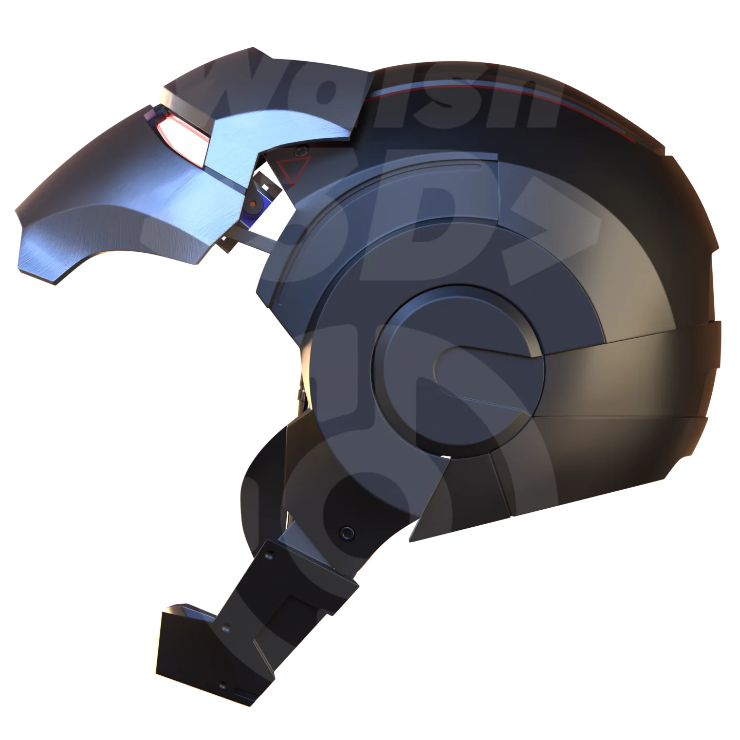 Motorized Metal Machine Mark 1 Helmet 3D Print Model - Image 5
