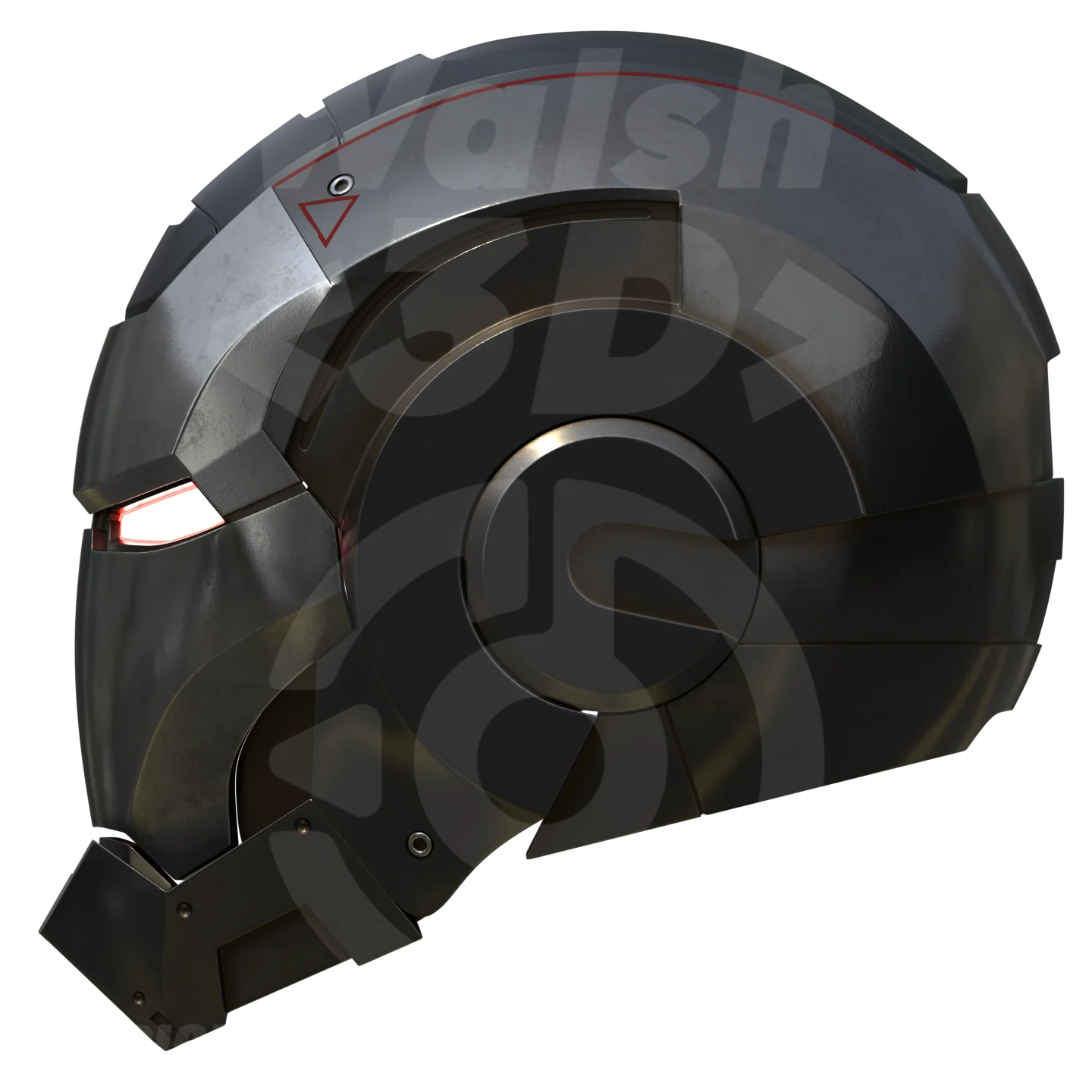Motorized Metal Machine Mark 1 Helmet 3D Print Model - Image 7