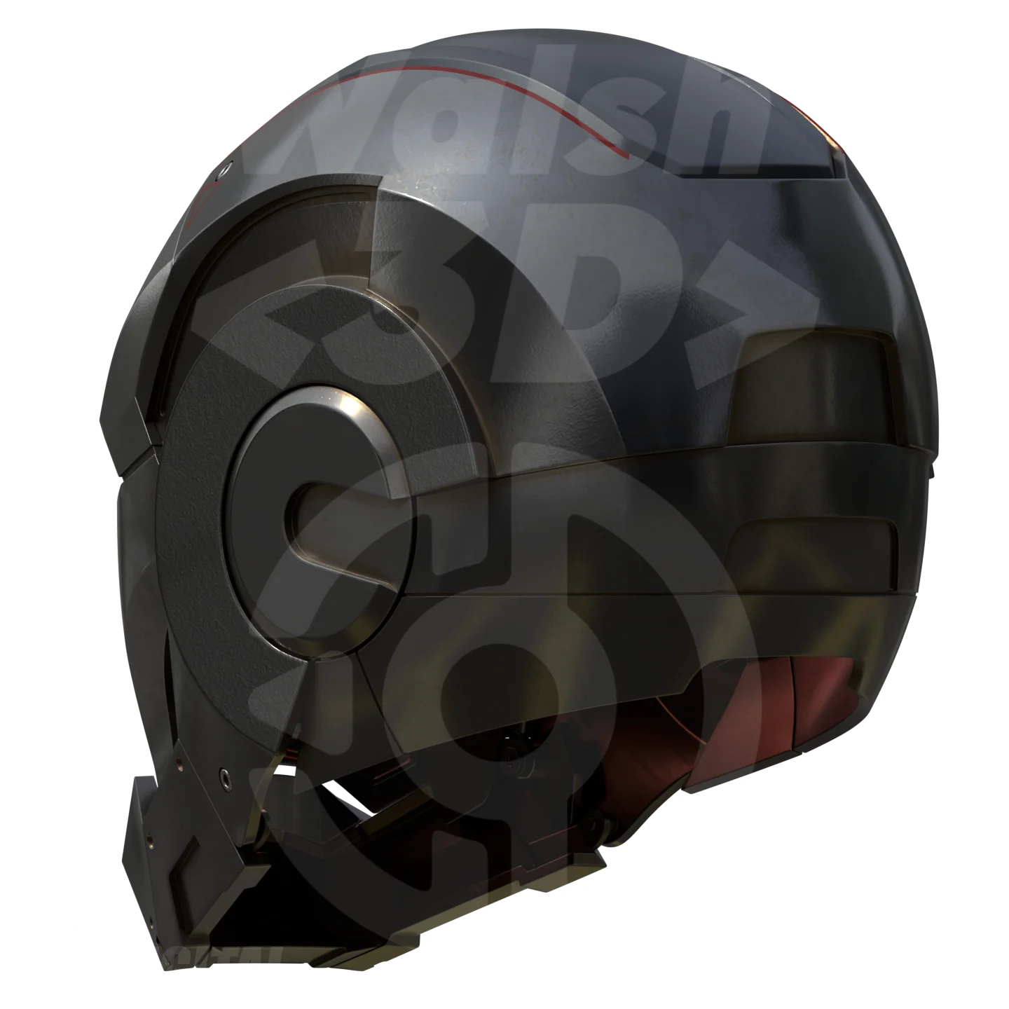 Motorized Metal Machine Mark 1 Helmet 3D Print Model - Image 8