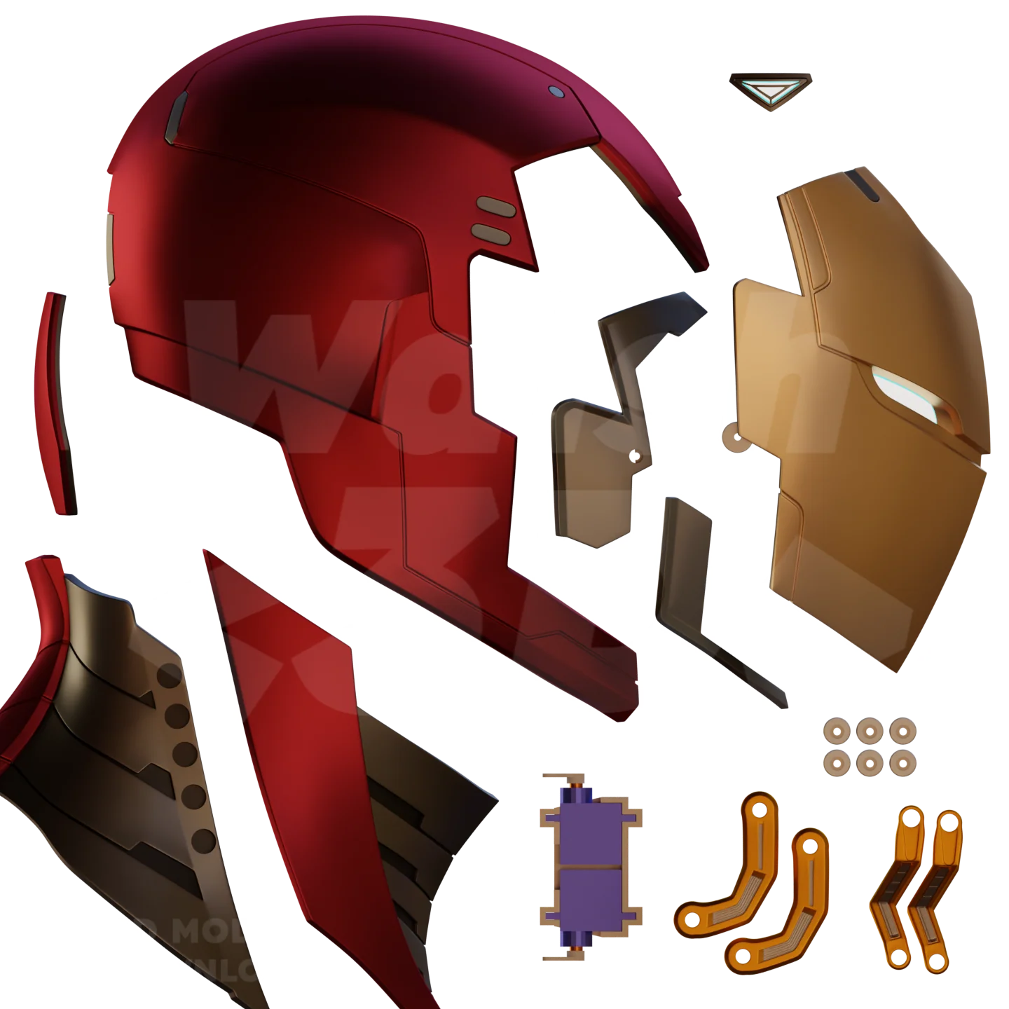 Motorized Model 51 Prime Helmet 3D Print Model - Image 2