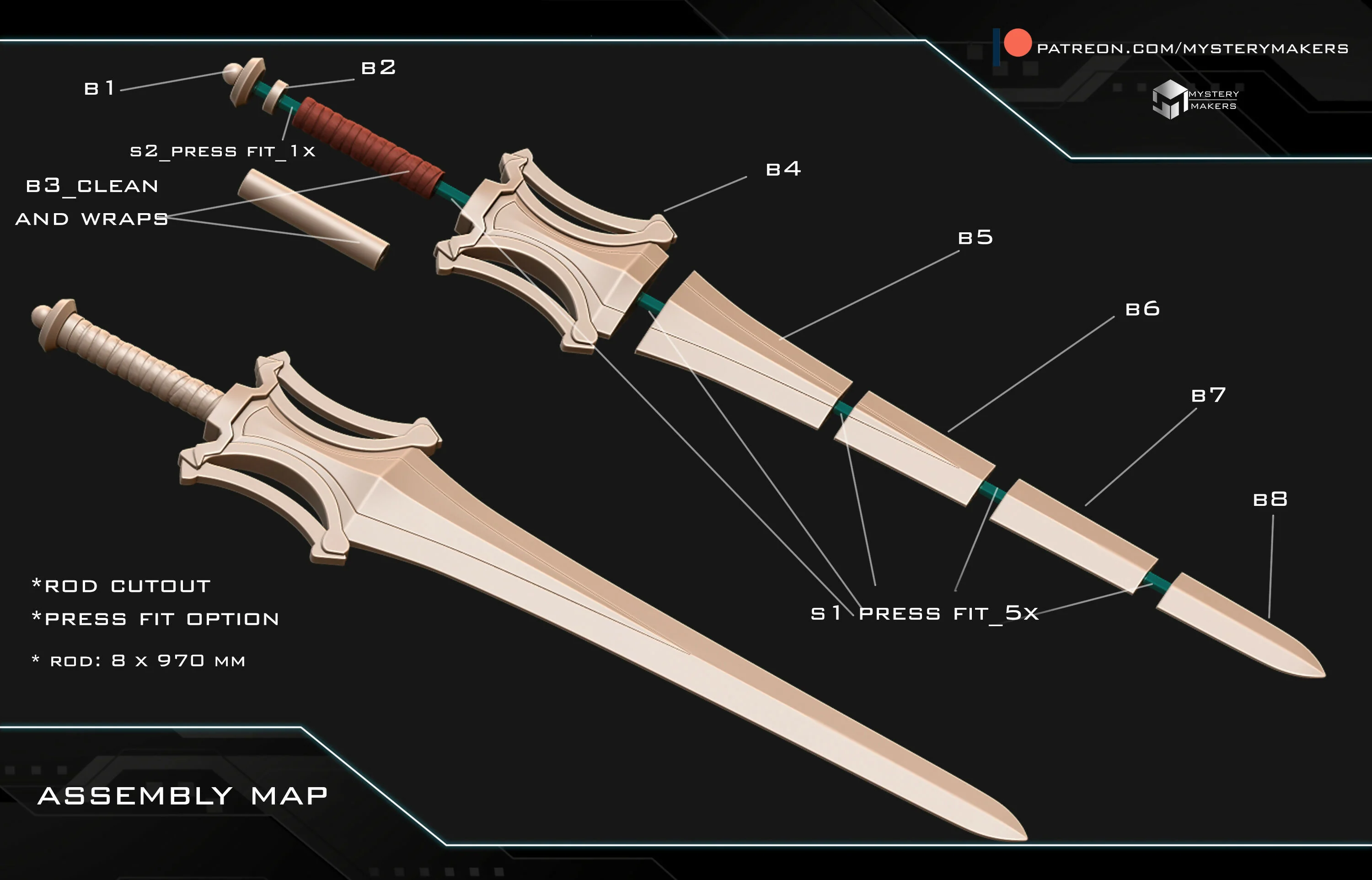 MOTU He-Man sword - Image 3