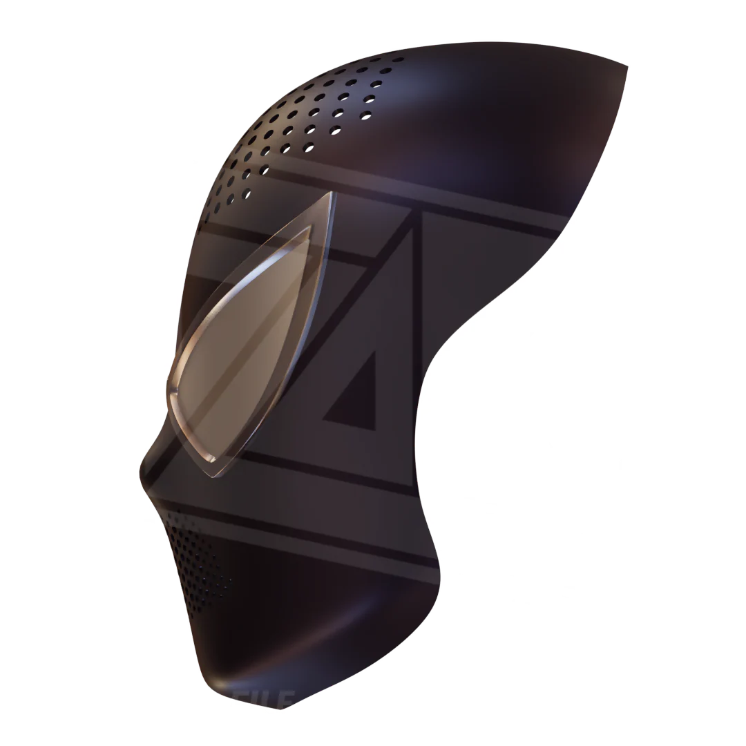 Movie Black Suit Faceshell 3D Model - Image 4