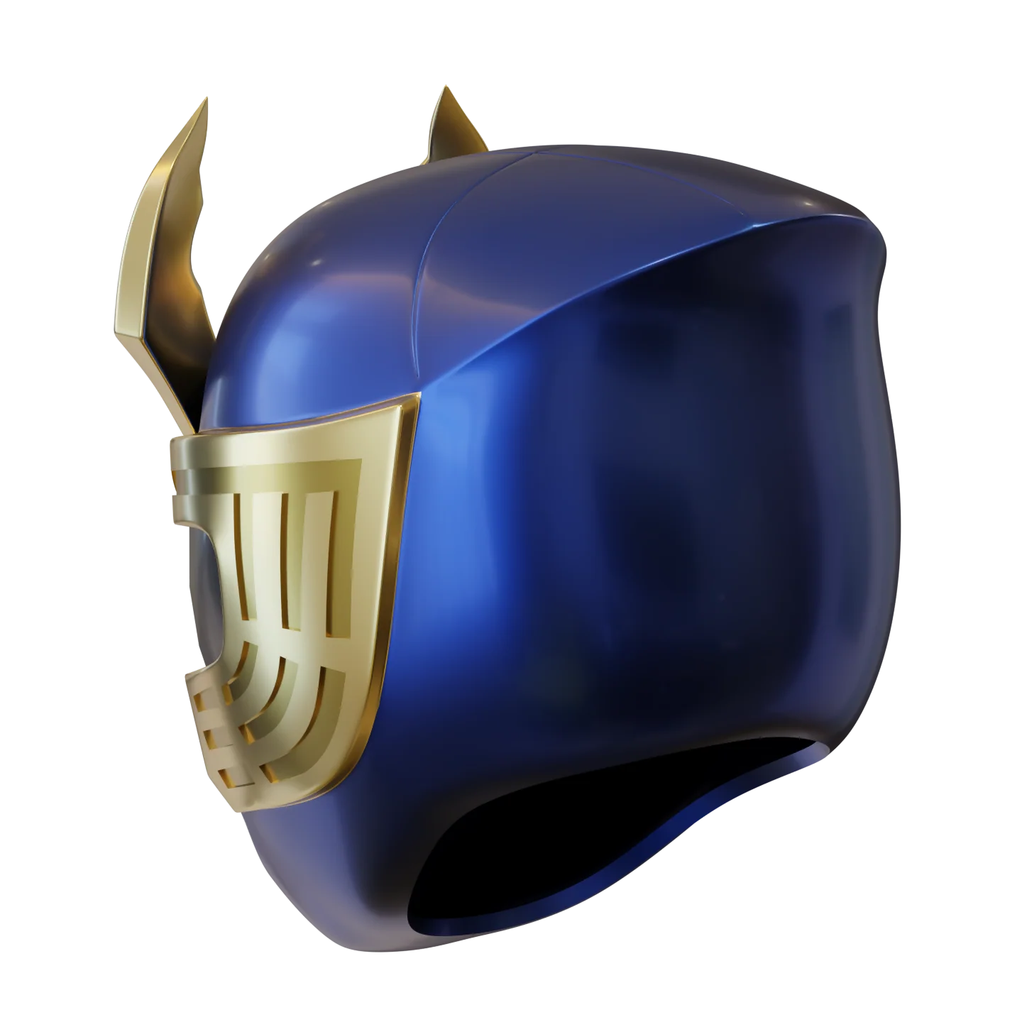 Navy Thunder Ranger Helmet 3D Model - Image 4