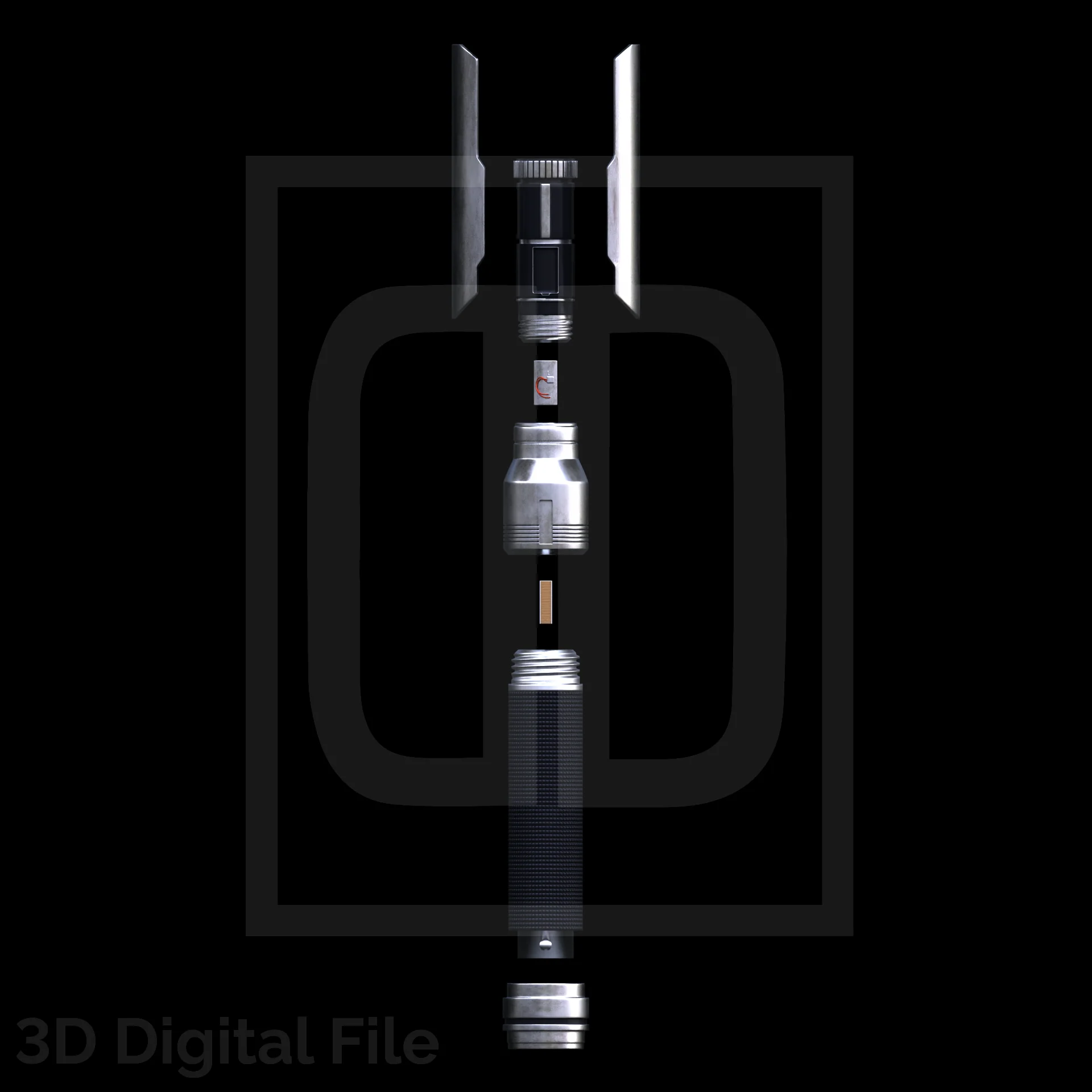 Orange Survivor Laser Sword - 3D Model - Image 7