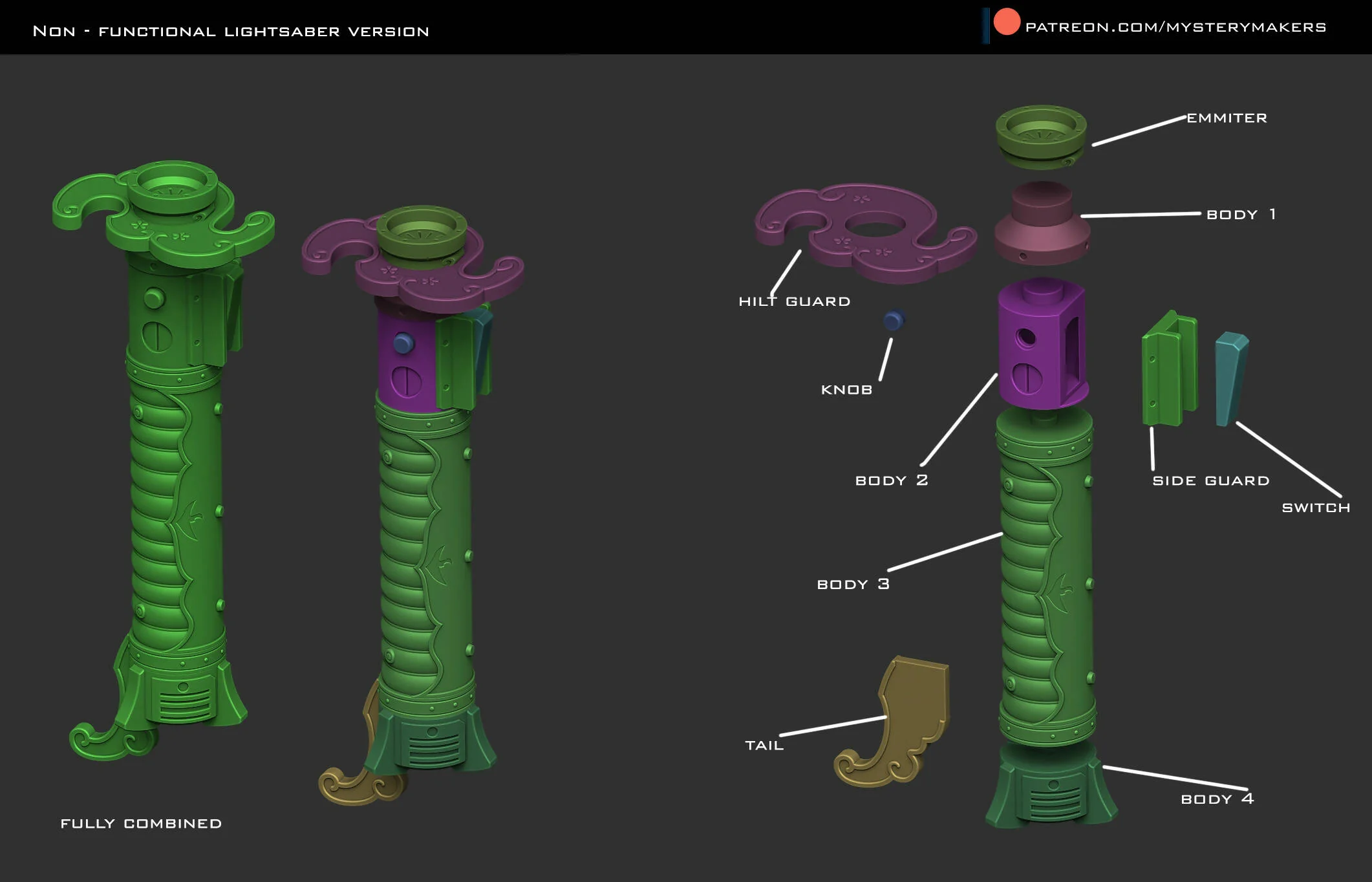 Ornament laser sword hilt with stand - Image 4