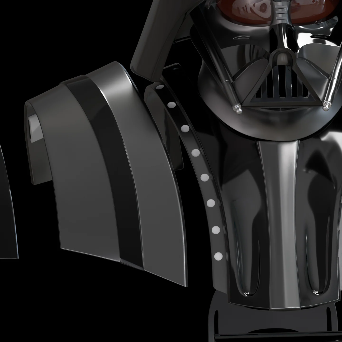 OWK evil dark space wizard full Suit 3D model - Image 10