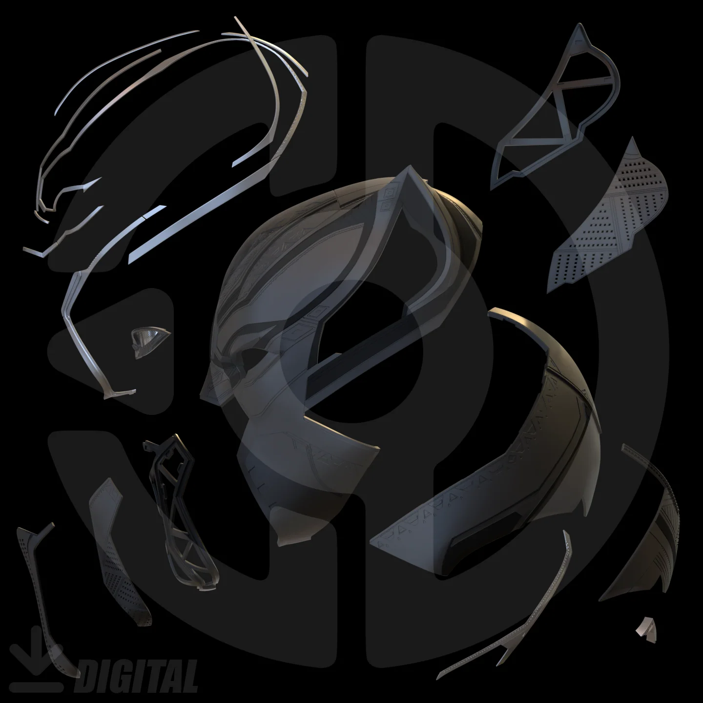 Panther Civil Helmet File - Image 2