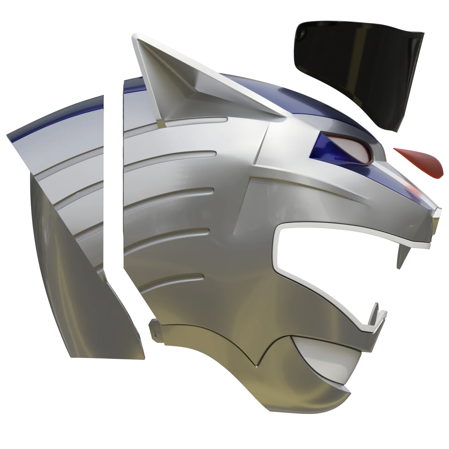 Power Rangers Wild Force Lunar Ranger [3D Print Model] - Image 2