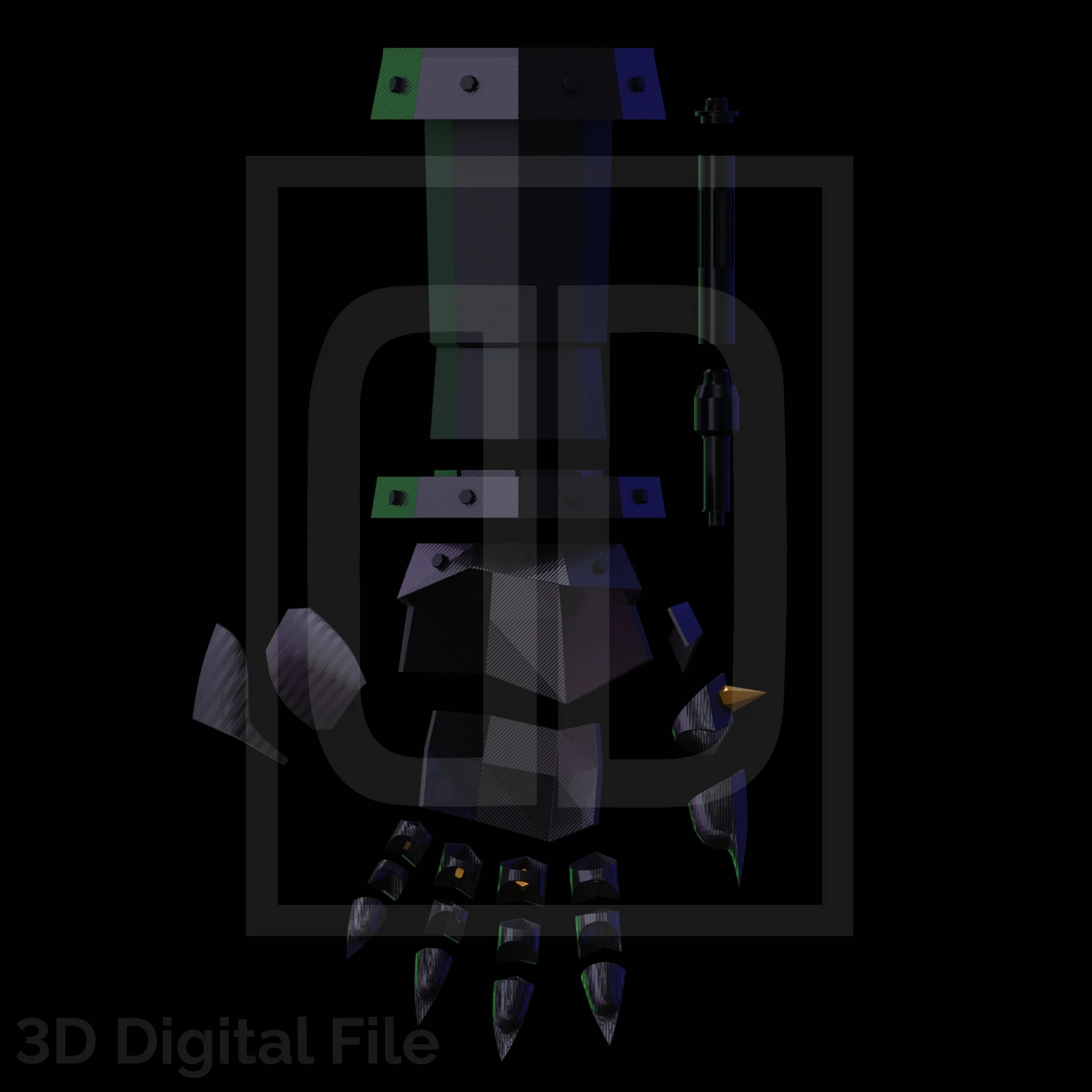 Prowling Criminal Gauntlet ITSV - 3D Model - Image 11