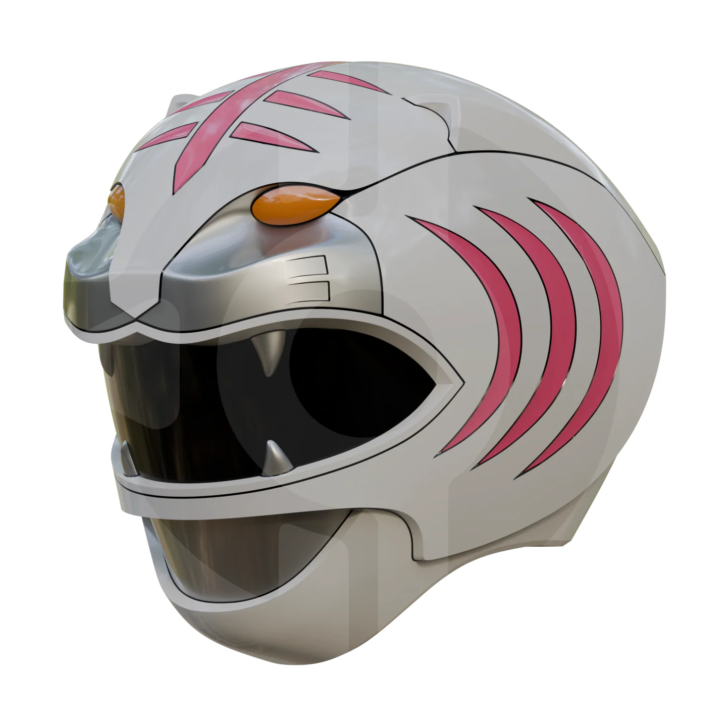 PRWF White Ranger Helmet File - Image 3