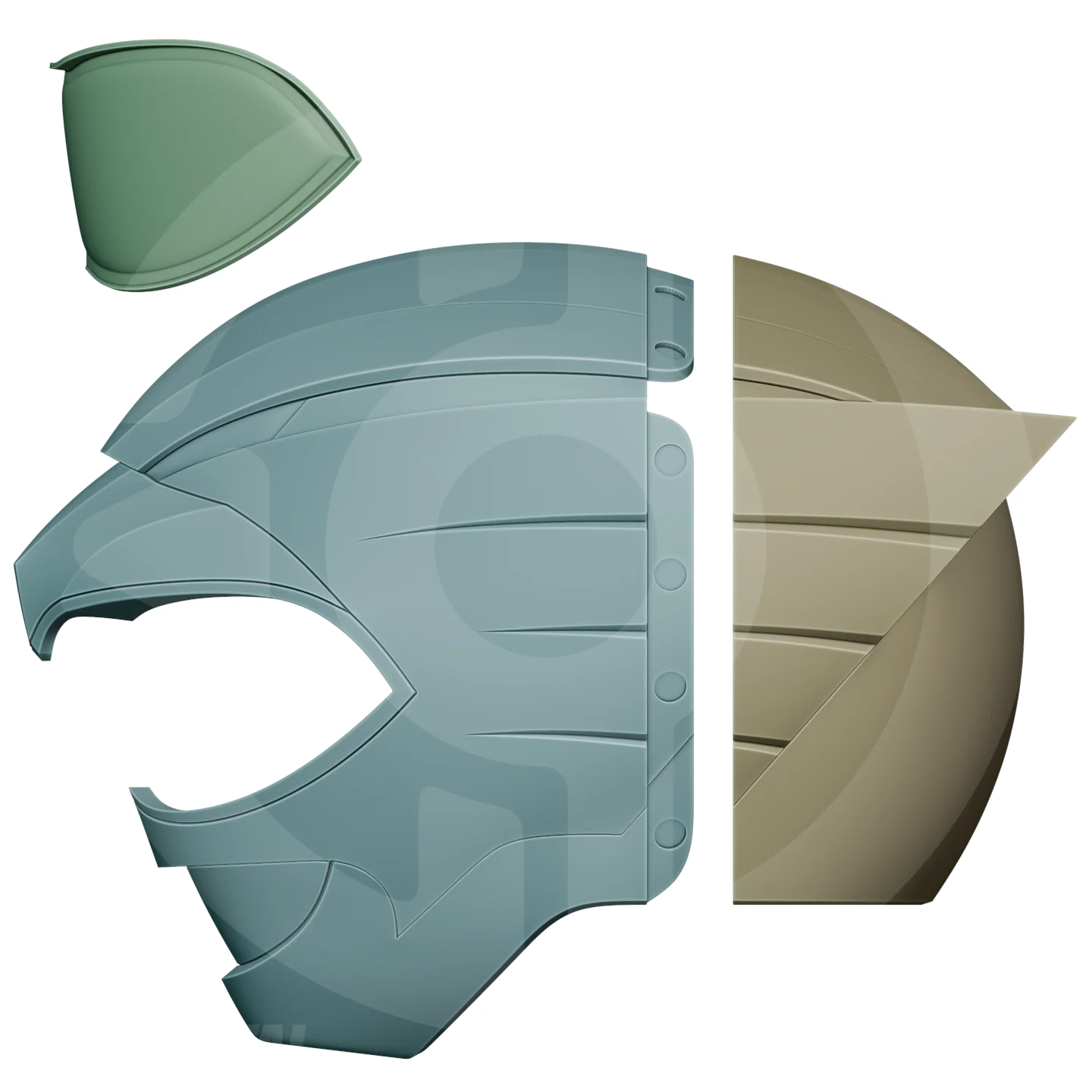 PRWF Yellow Ranger Helmet File - Image 2