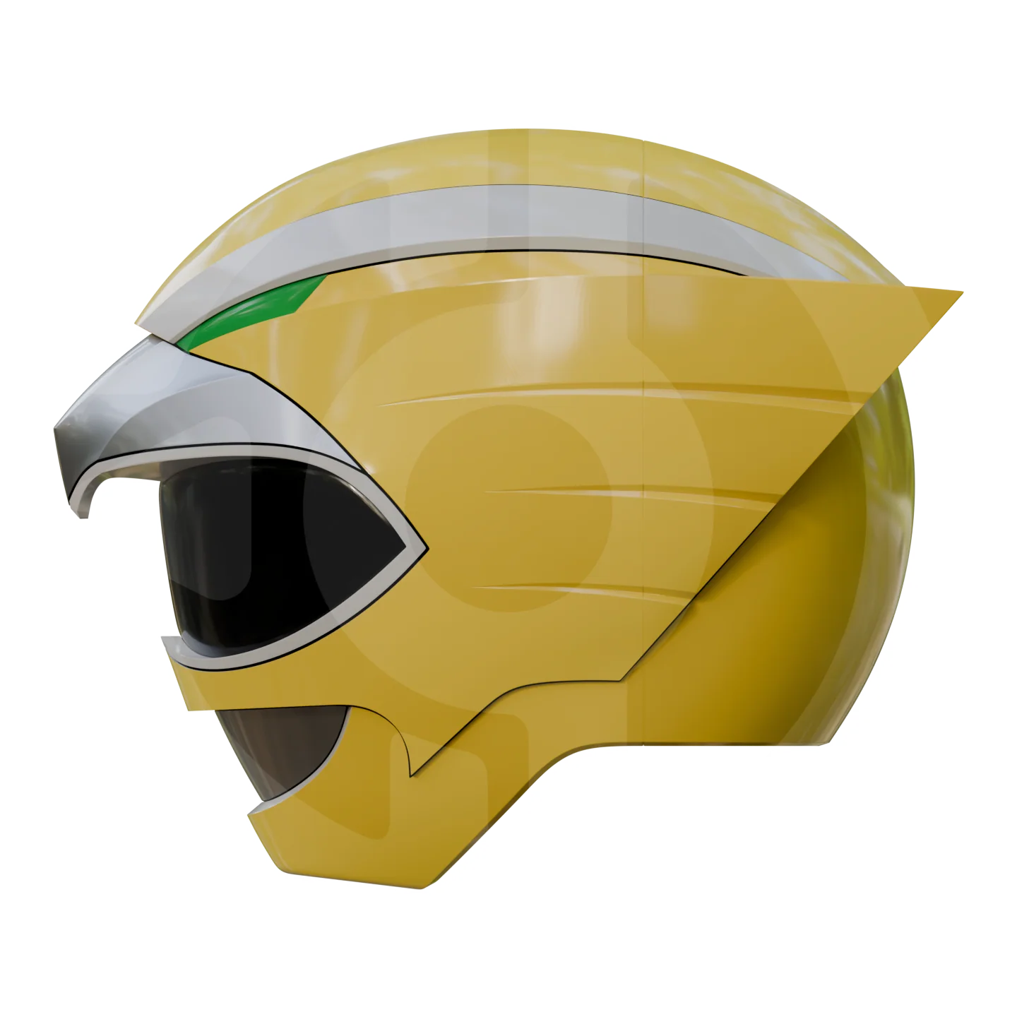 PRWF Yellow Ranger Helmet File - Image 4