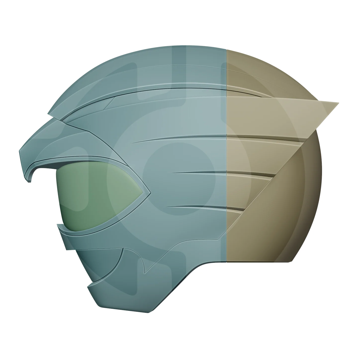 PRWF Yellow Ranger Helmet File - Image 8
