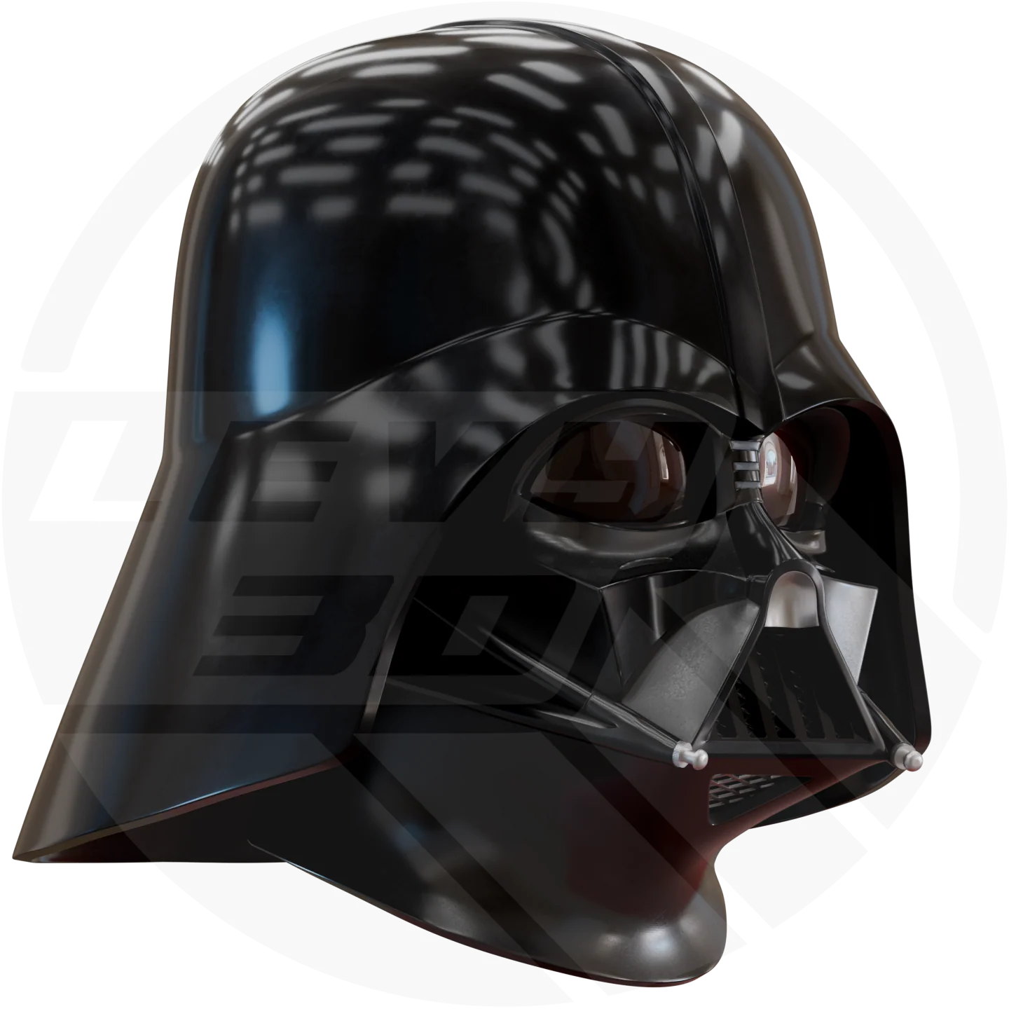 R1 Dark Space Wizard Helmet 3D printable Model - Image 3