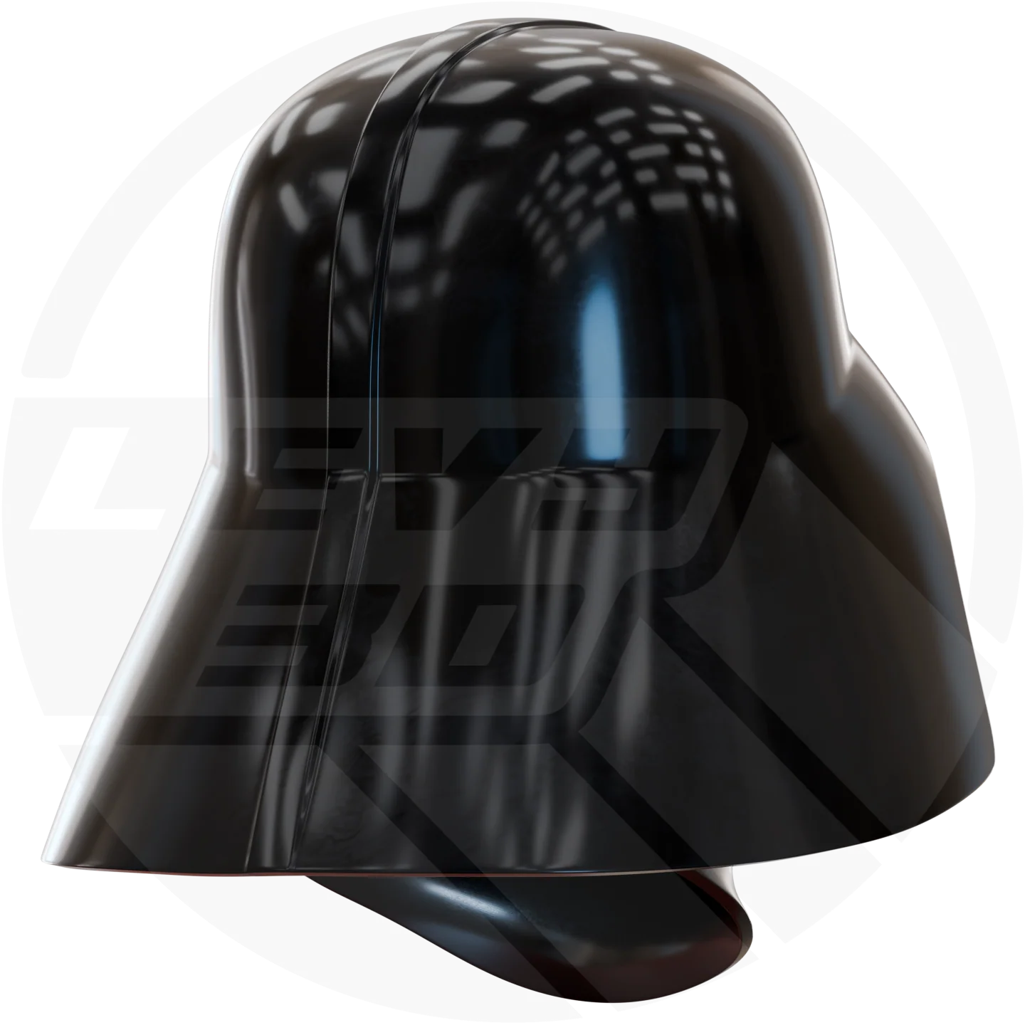 R1 Dark Space Wizard Helmet 3D printable Model - Image 5