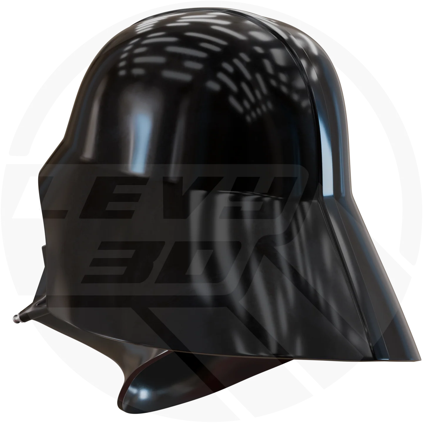 R1 Dark Space Wizard Helmet 3D printable Model - Image 7